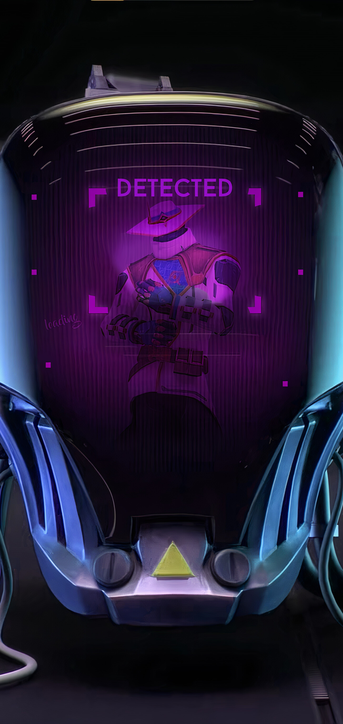 The robotic combat agent KAY/O from the video game Valorant in a tactical pose.
