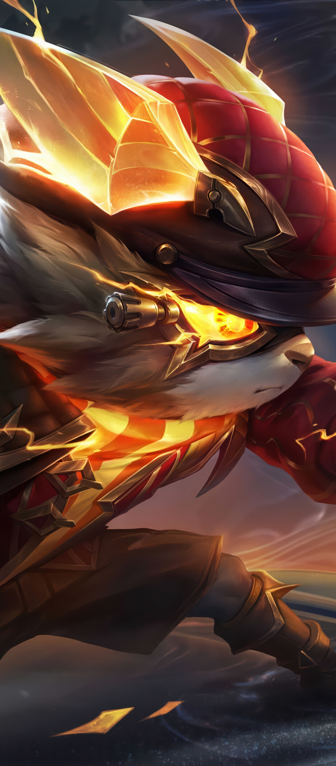 A detailed illustration of the character Kennen from the video game League of Legends.
