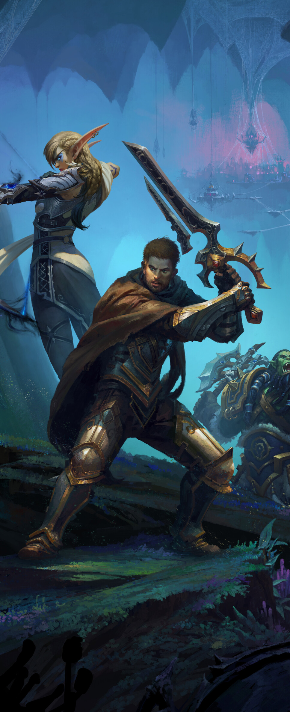 Alleria Windrunner, Anduin Wrynn, and Thrall from World of Warcraft