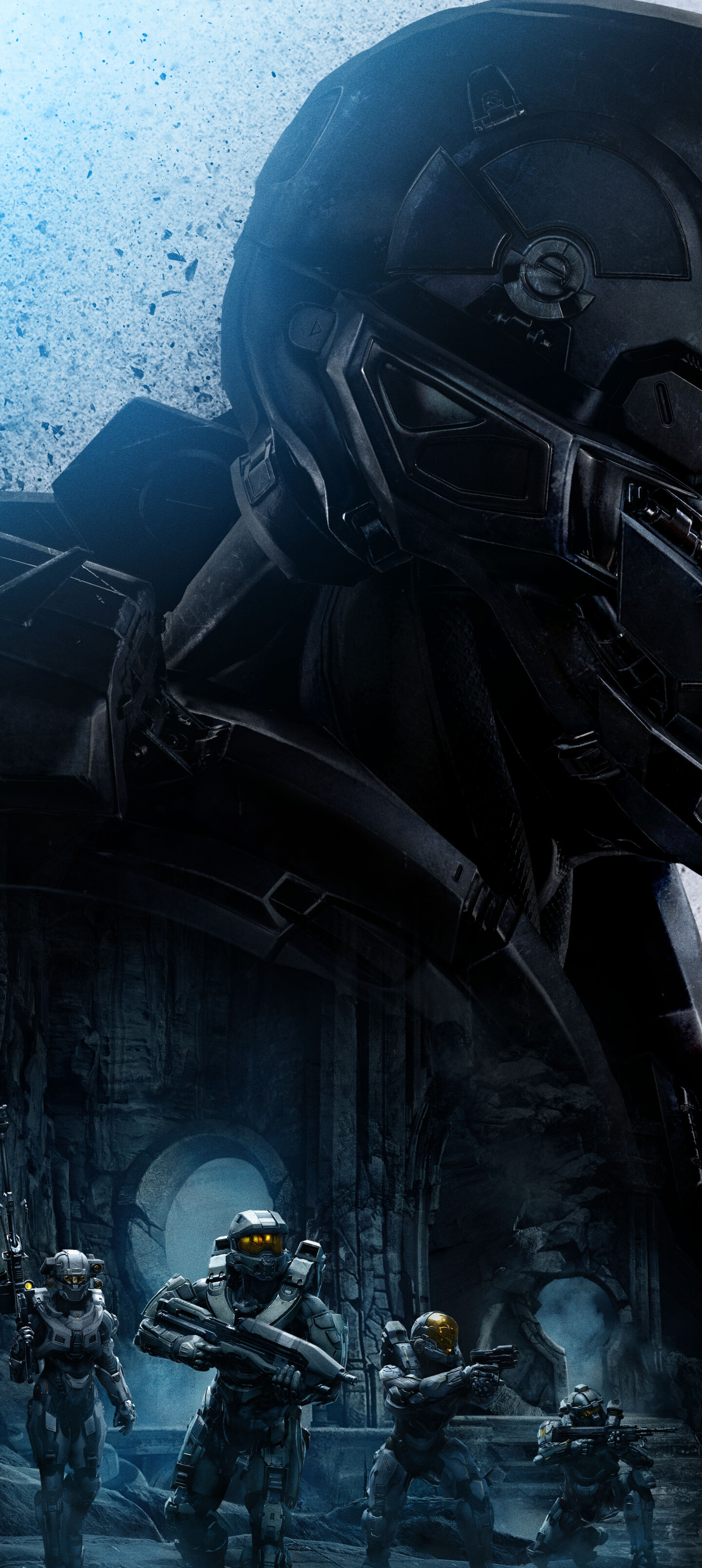 Il Master Chief indossa l’iconica armatura MJOLNIR del videogioco Halo 5: Guardians.