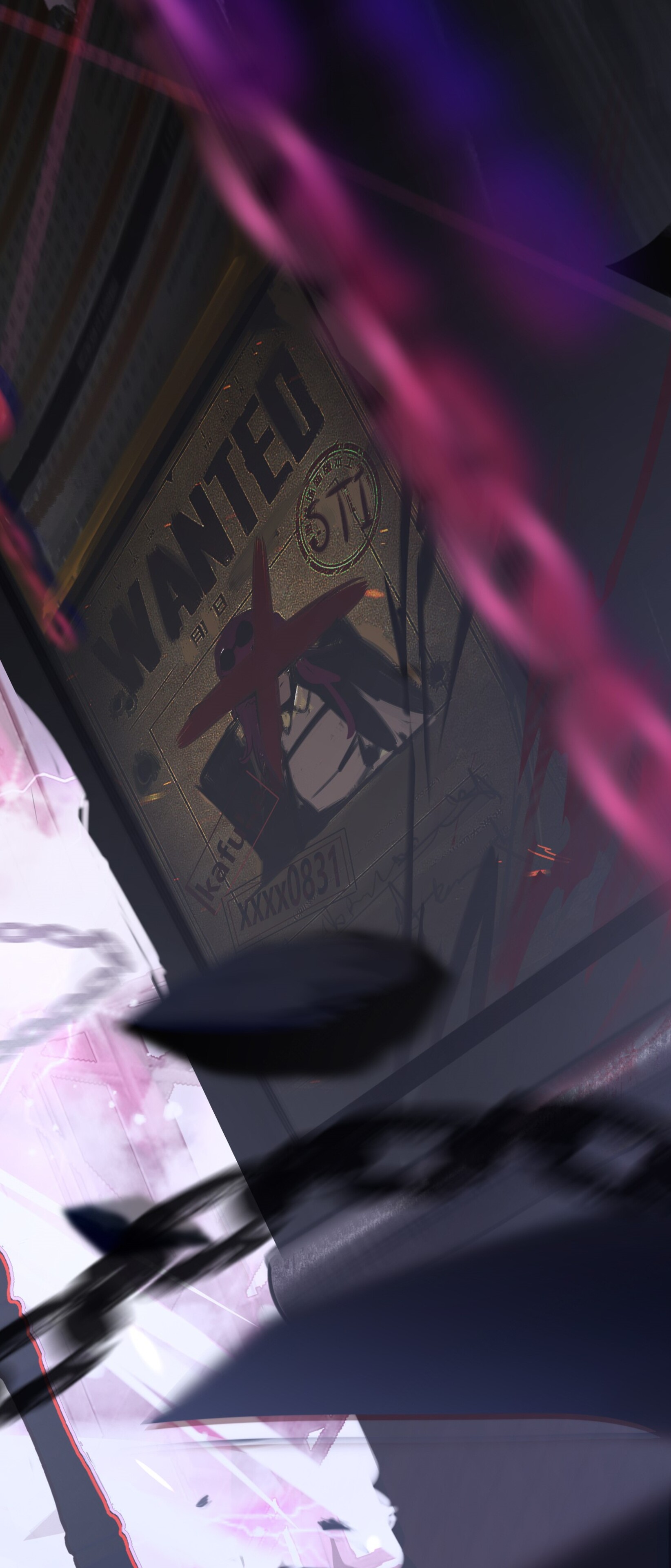 A high-quality portrait of Kafka, a prominent character from the video game Honkai: Star Rail.