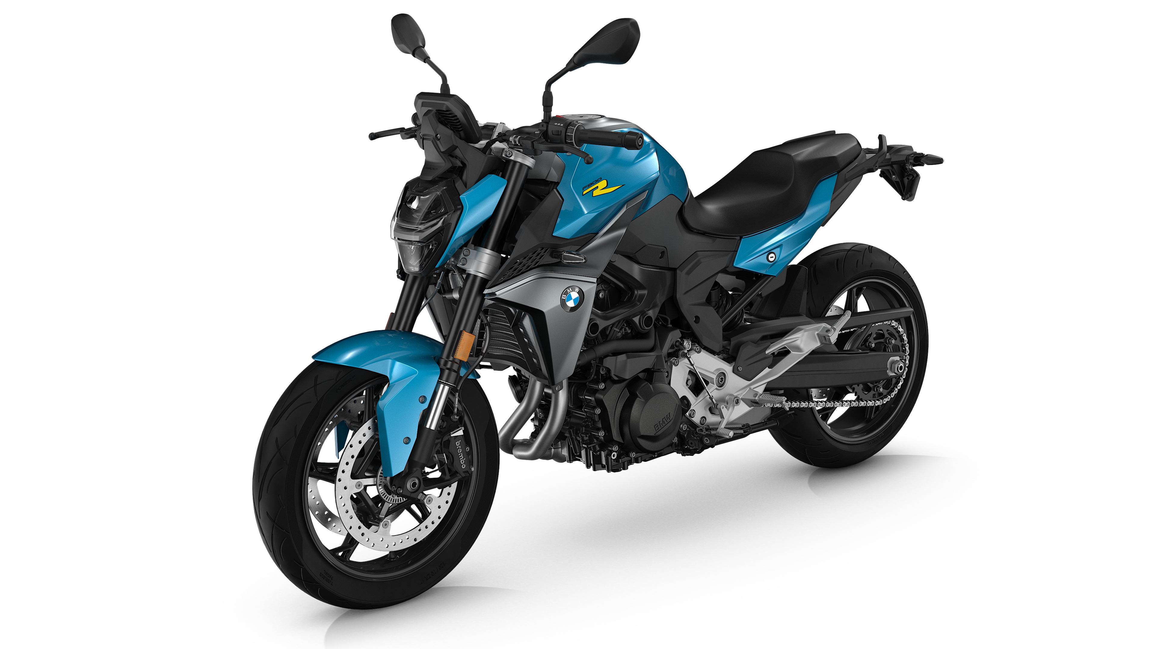2025 BMW F 900 R roadster motorcycle isolated on a white background