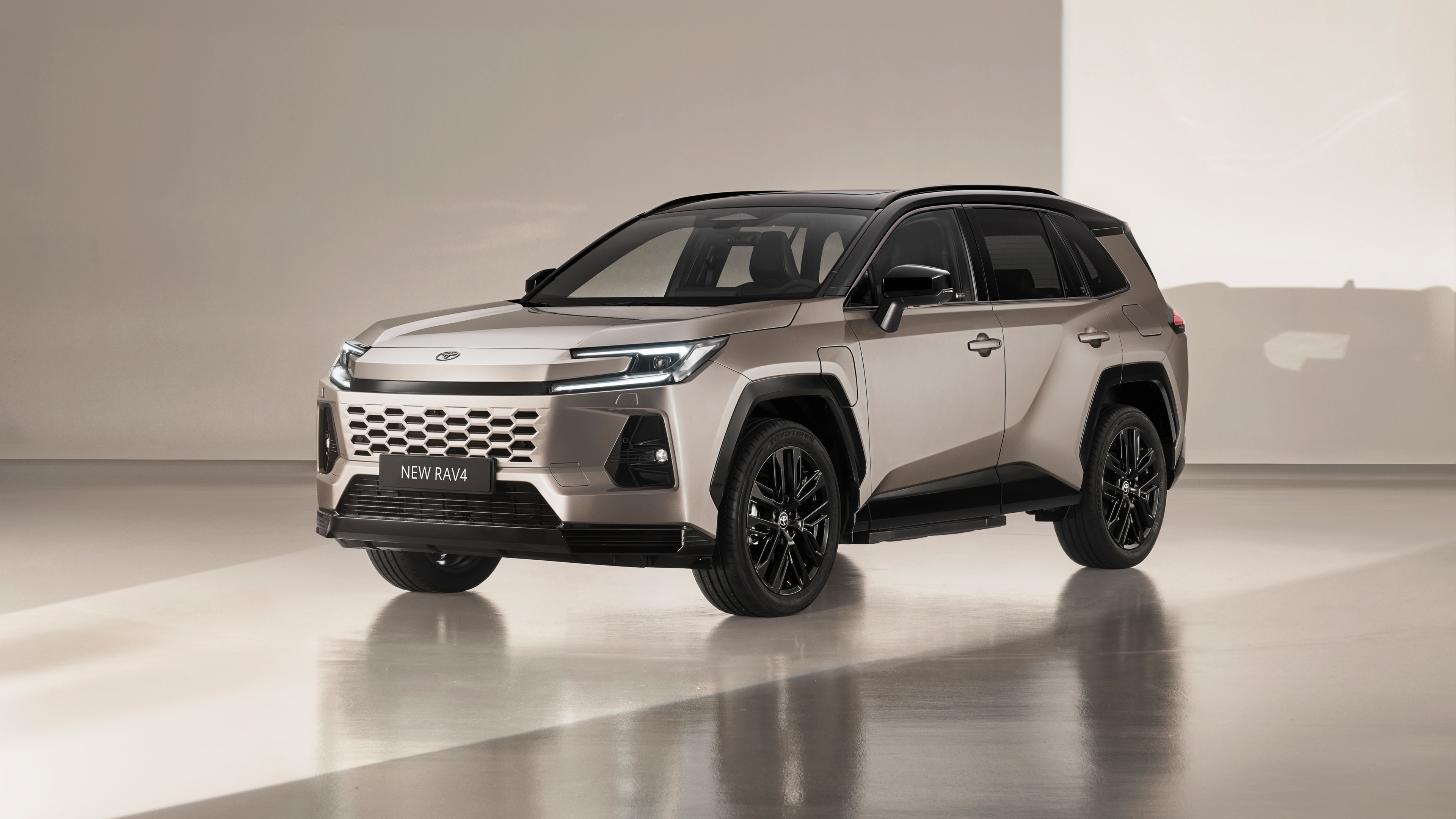 A detailed, high-quality shot of the 2025 Toyota RAV4 PHEV Plug-in Hybrid SUV.