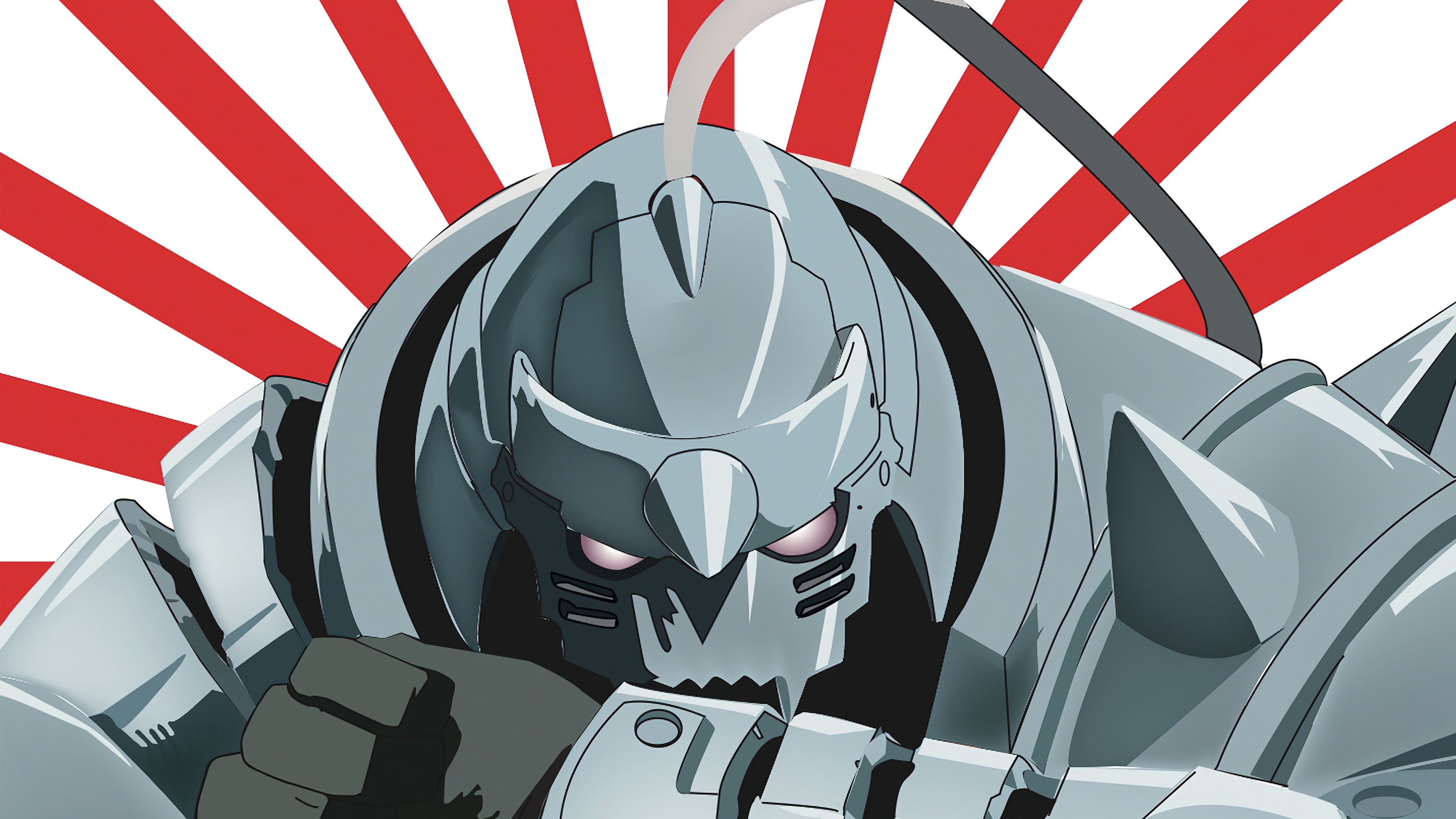 Alphonse Elric from Fullmetal Alchemist in his signature hollow suit of armor.