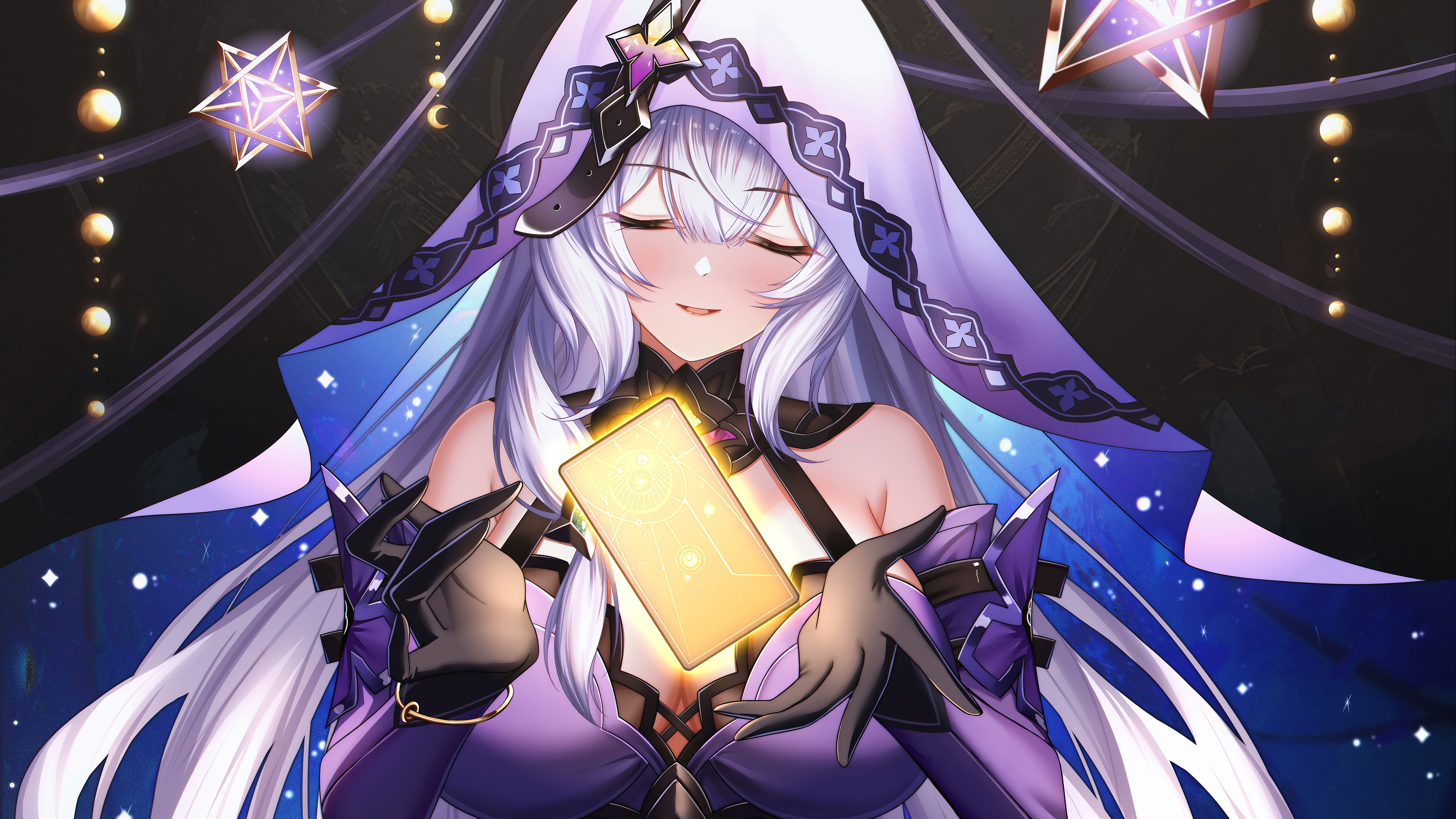 Anime-style portrait of Black Swam from Honkai: Star Rail, featuring her signature mysterious and sophisticated aesthetic.