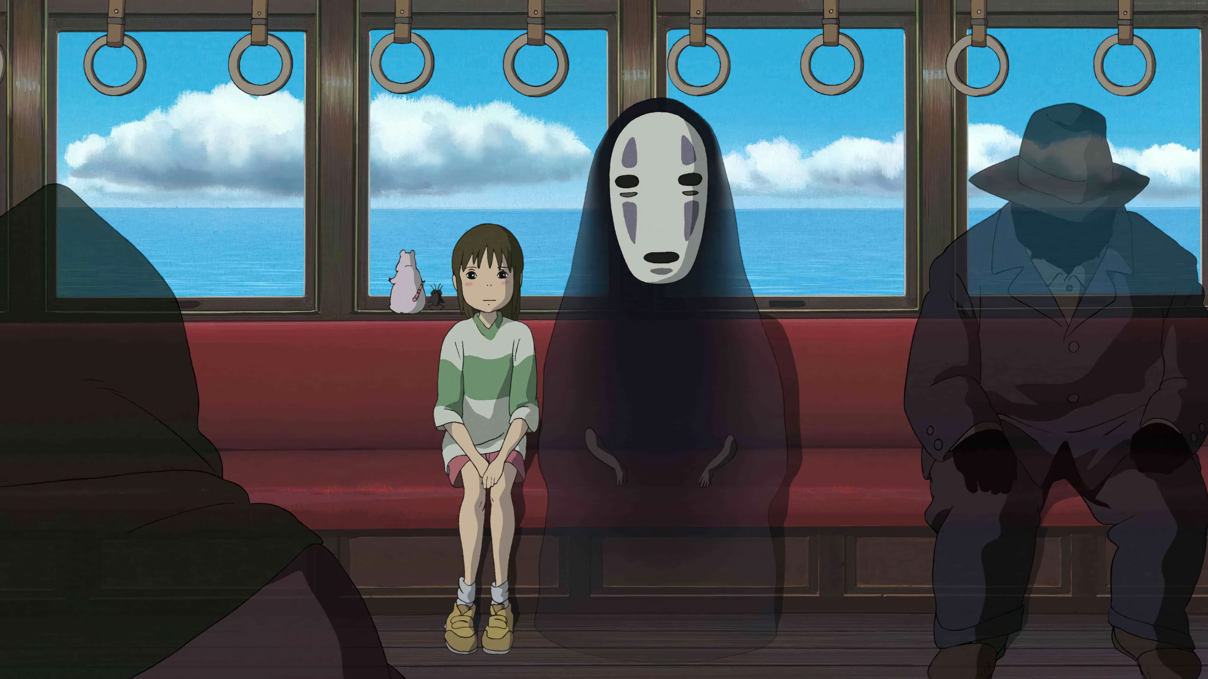 Chihiro and Kaonashi (No-Face) from the anime Spirited Away