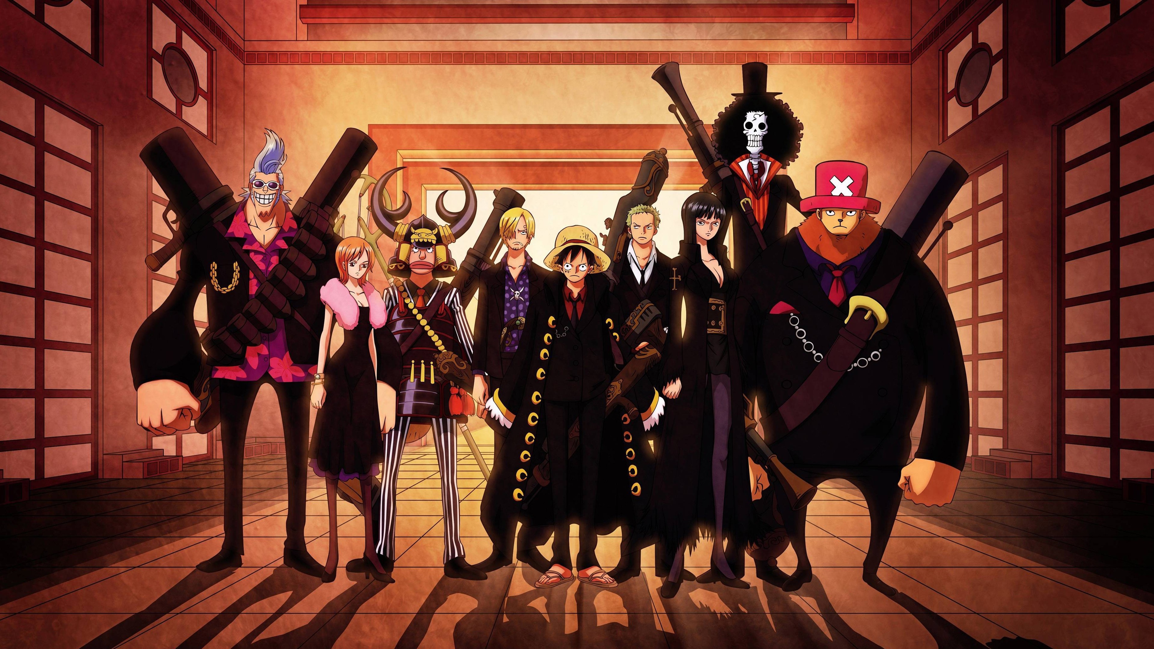 A vibrant anime poster of a pirate character in the style of One Piece, featuring a heroic pose and an epic seafaring atmosphere.