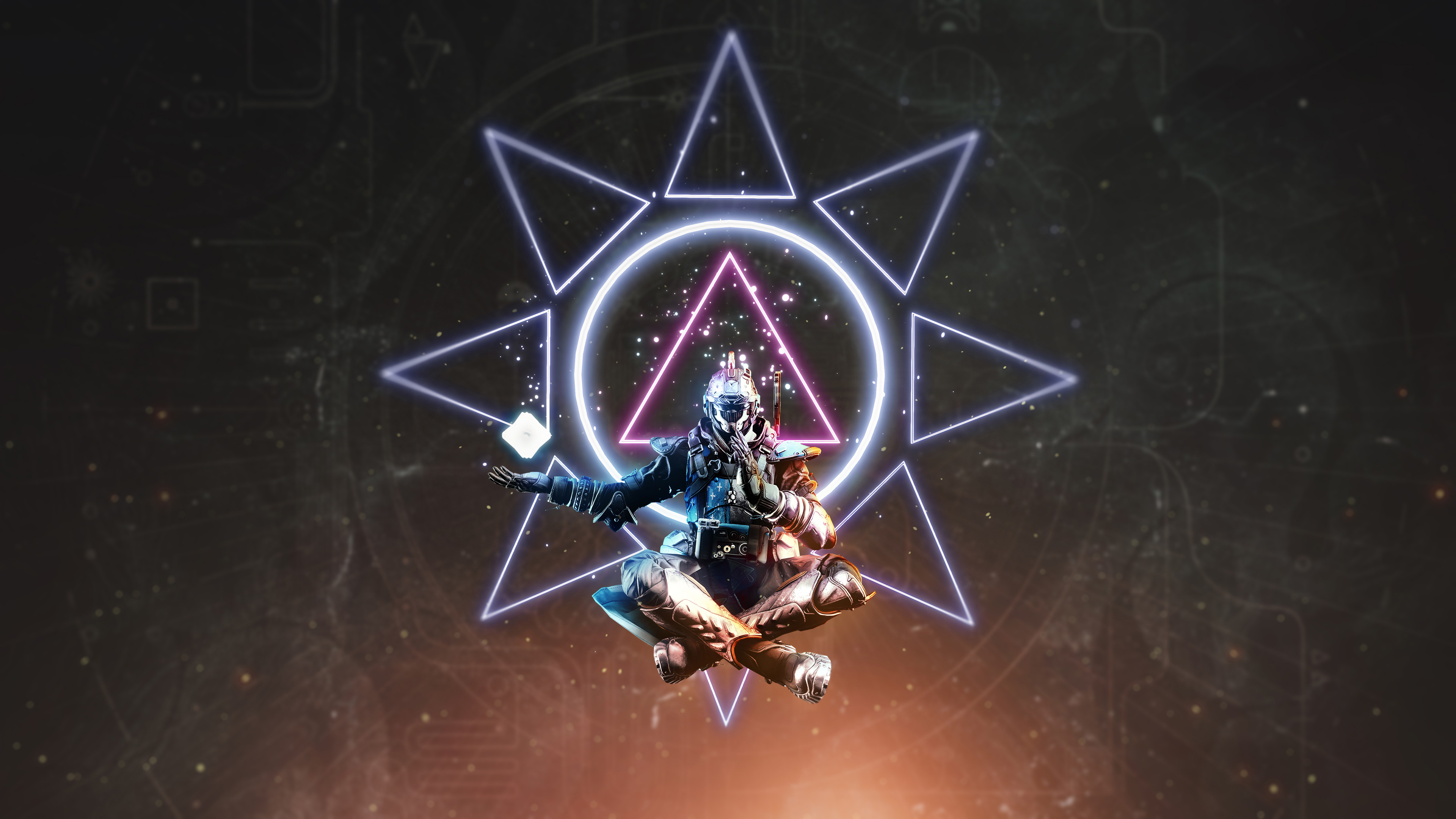 A Guardian from Destiny 2: The Final Shape navigating the cosmic and ethereal environment of the Pale Heart.