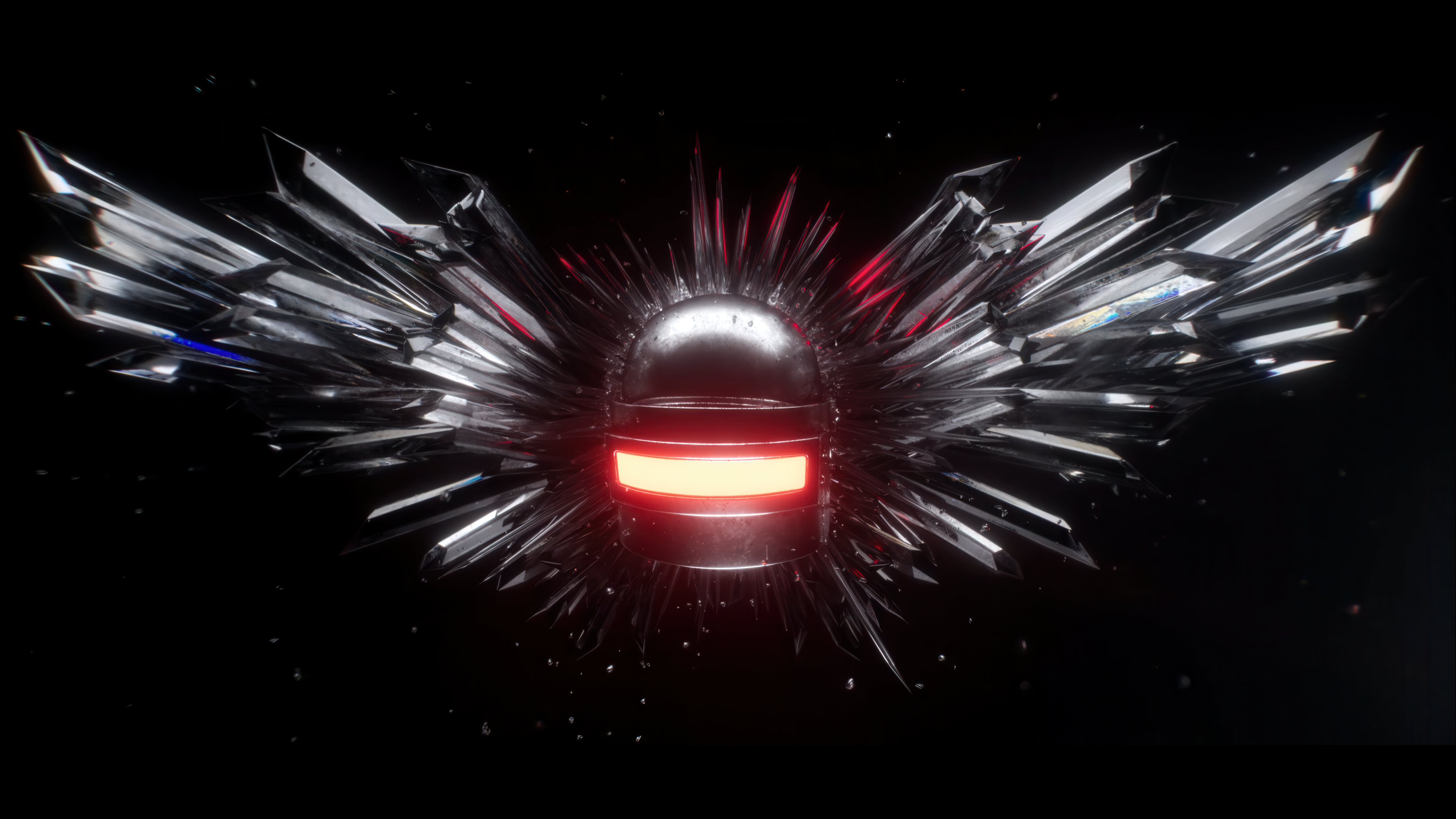 A glowing, dark-themed Level 3 PUBG helmet set against a black background with neon light accents.
