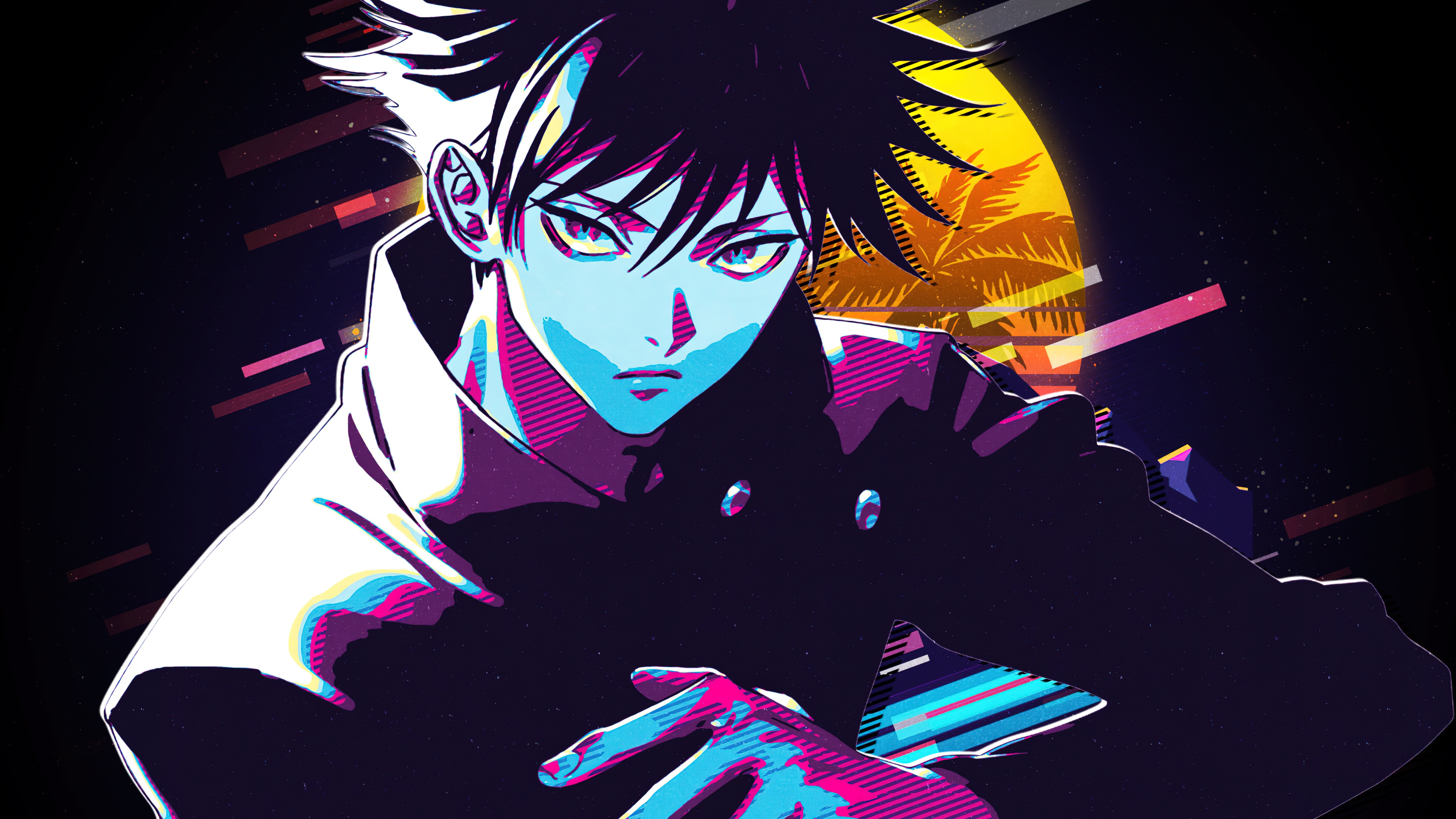 Megumi Fushiguro from Jujutsu Kaisen featuring his iconic look