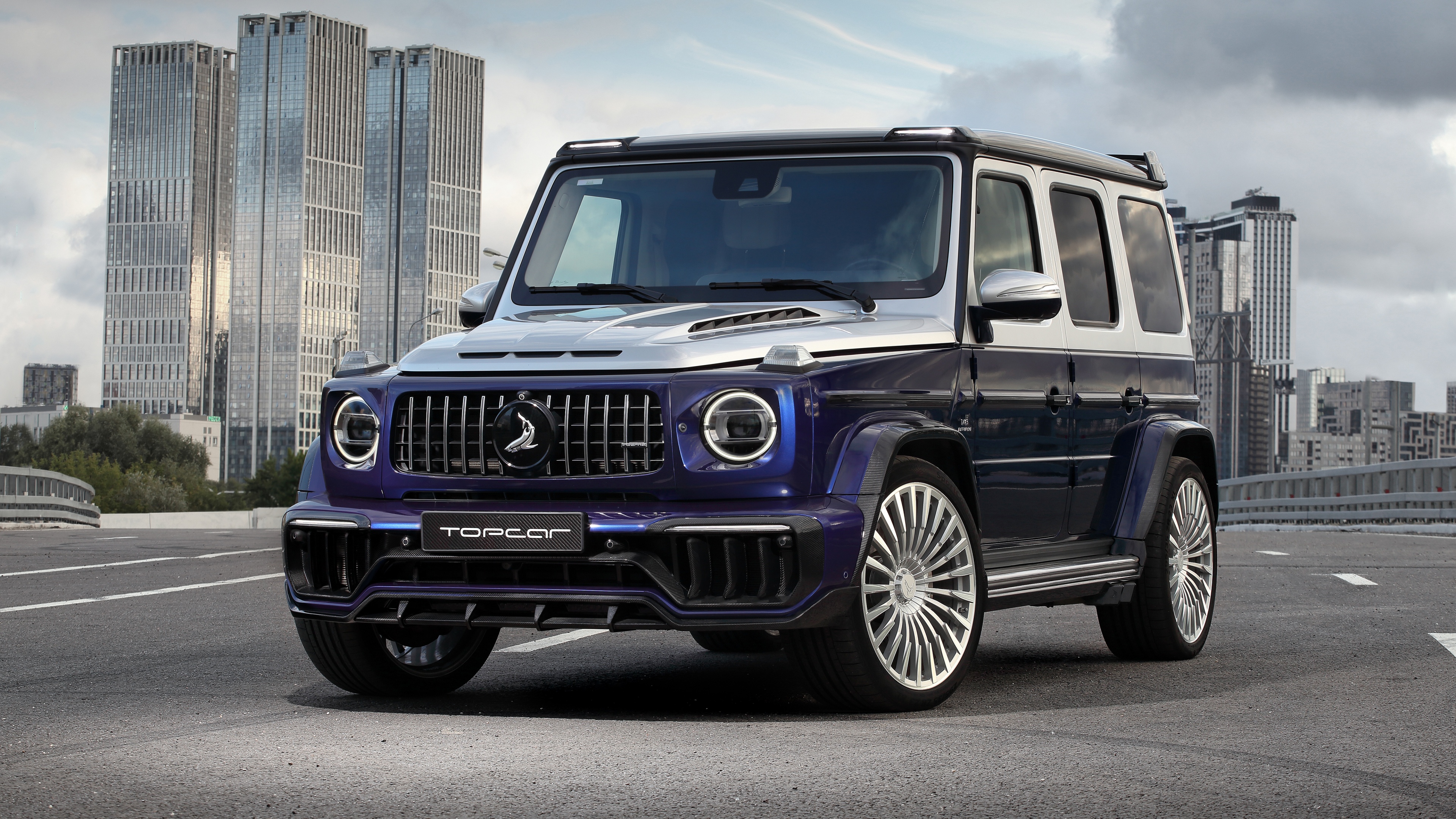 A luxury Mercedes-Benz G-Class G-Wagon with custom TopCar Design features