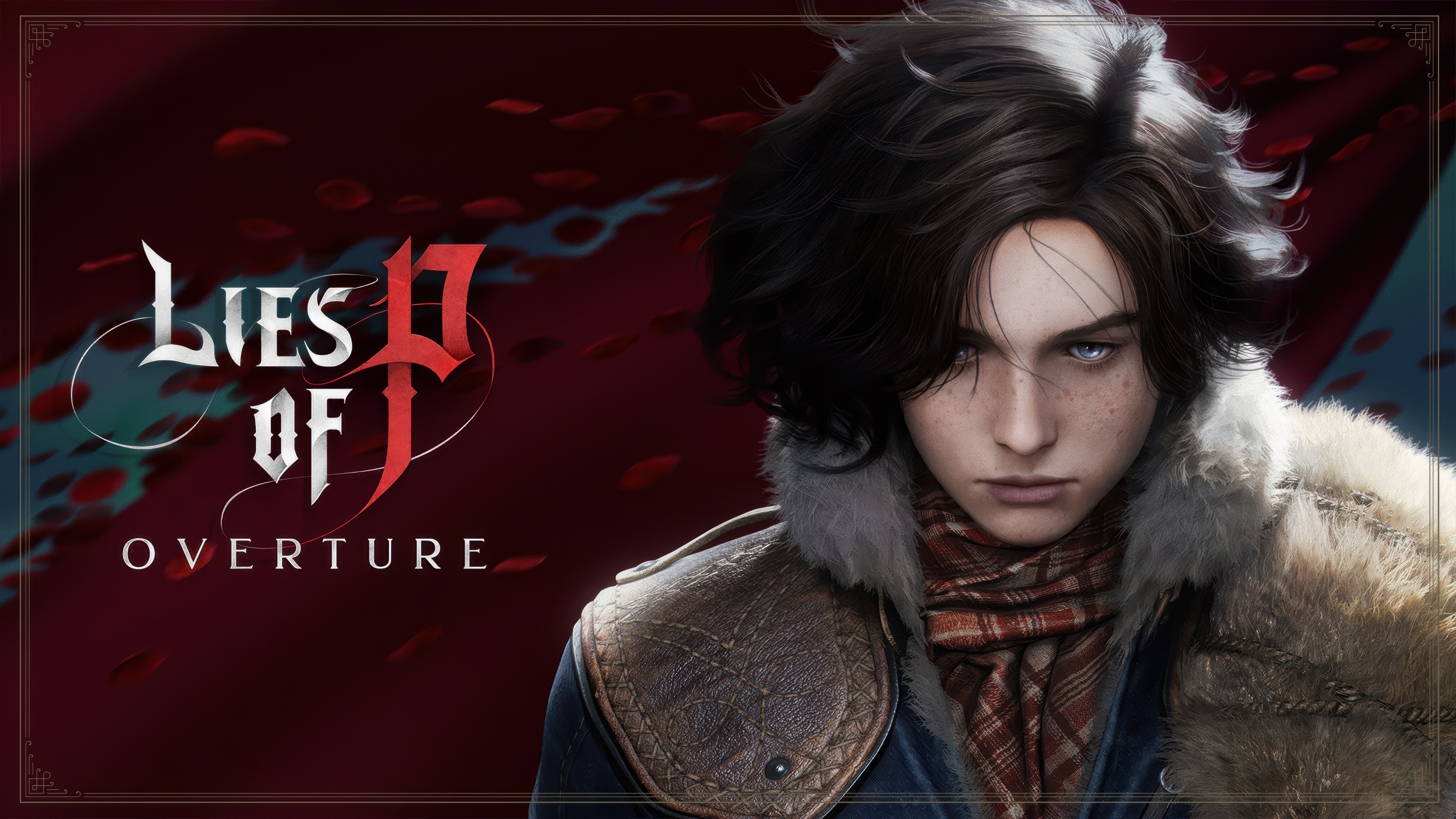 A cinematic and detailed portrait of the character P from the video game Lies of P.