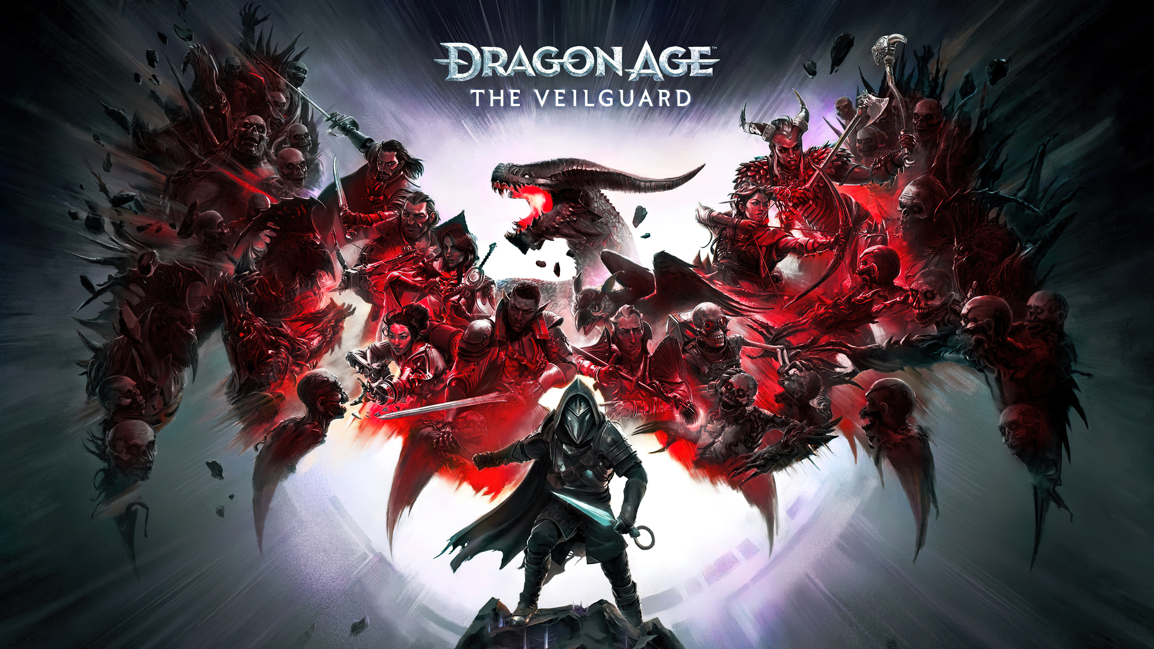 Epic key art of the character Rook from the video game Dragon Age: The Veilguard featuring dramatic lighting and fantasy themes.