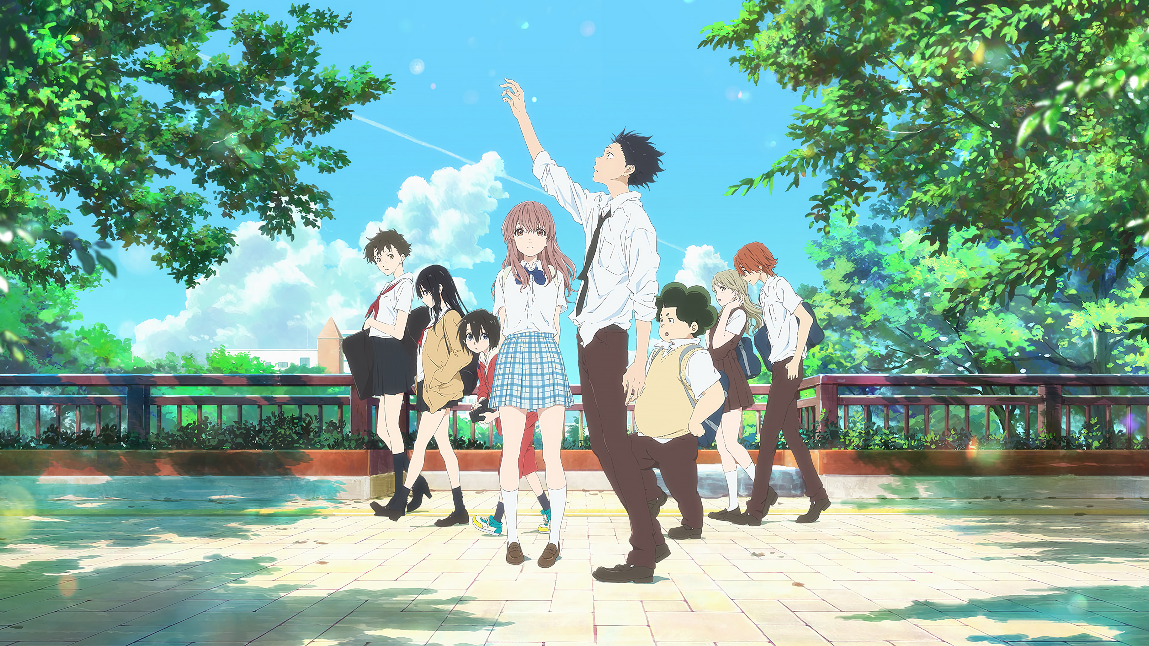 Shoya Ishida and Shouko Nishimiya from the anime series A Silent Voice (Koe no Katachi)