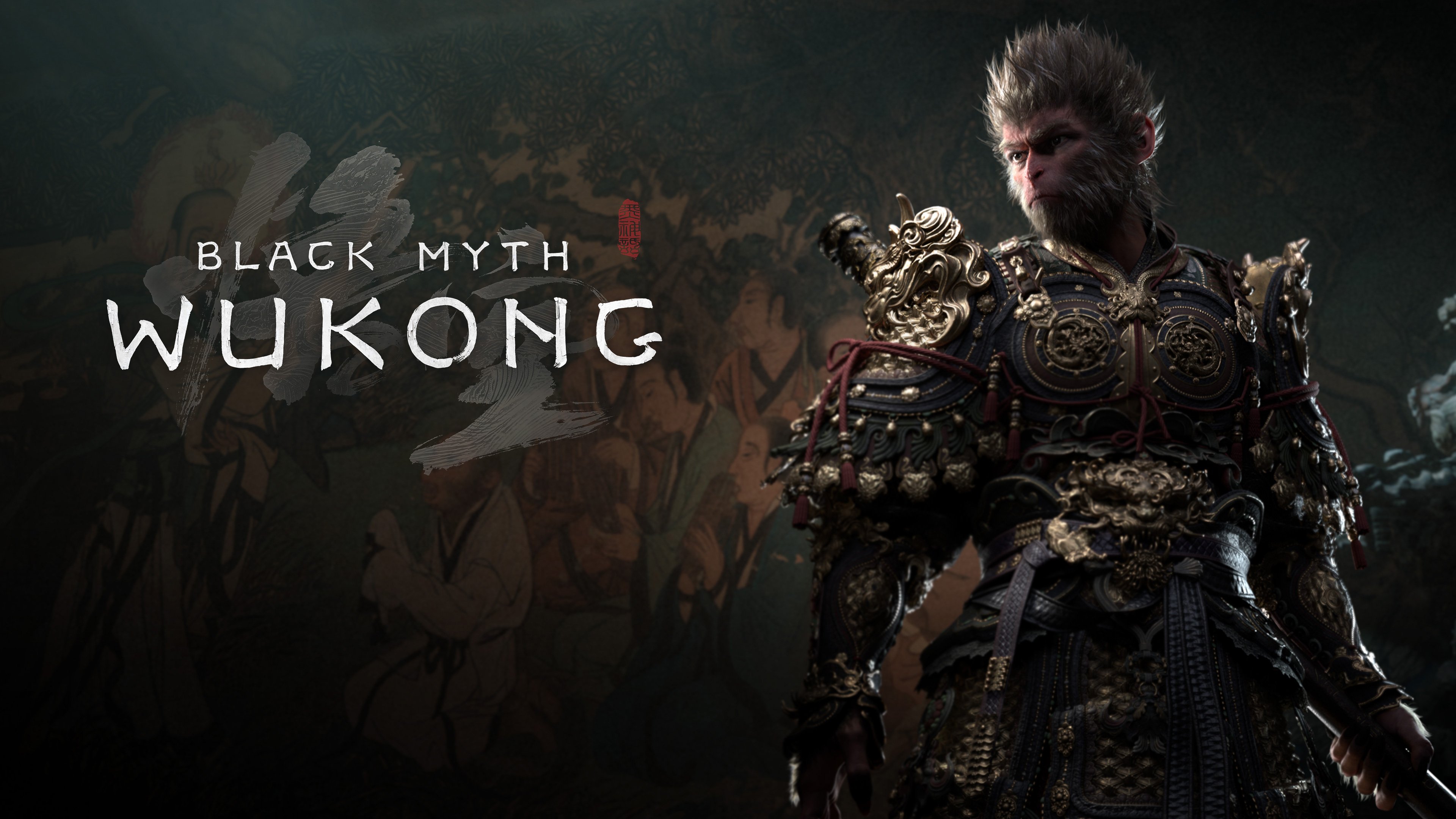 Cinematic key art of the Destined One from the video game Black Myth: Wukong.
