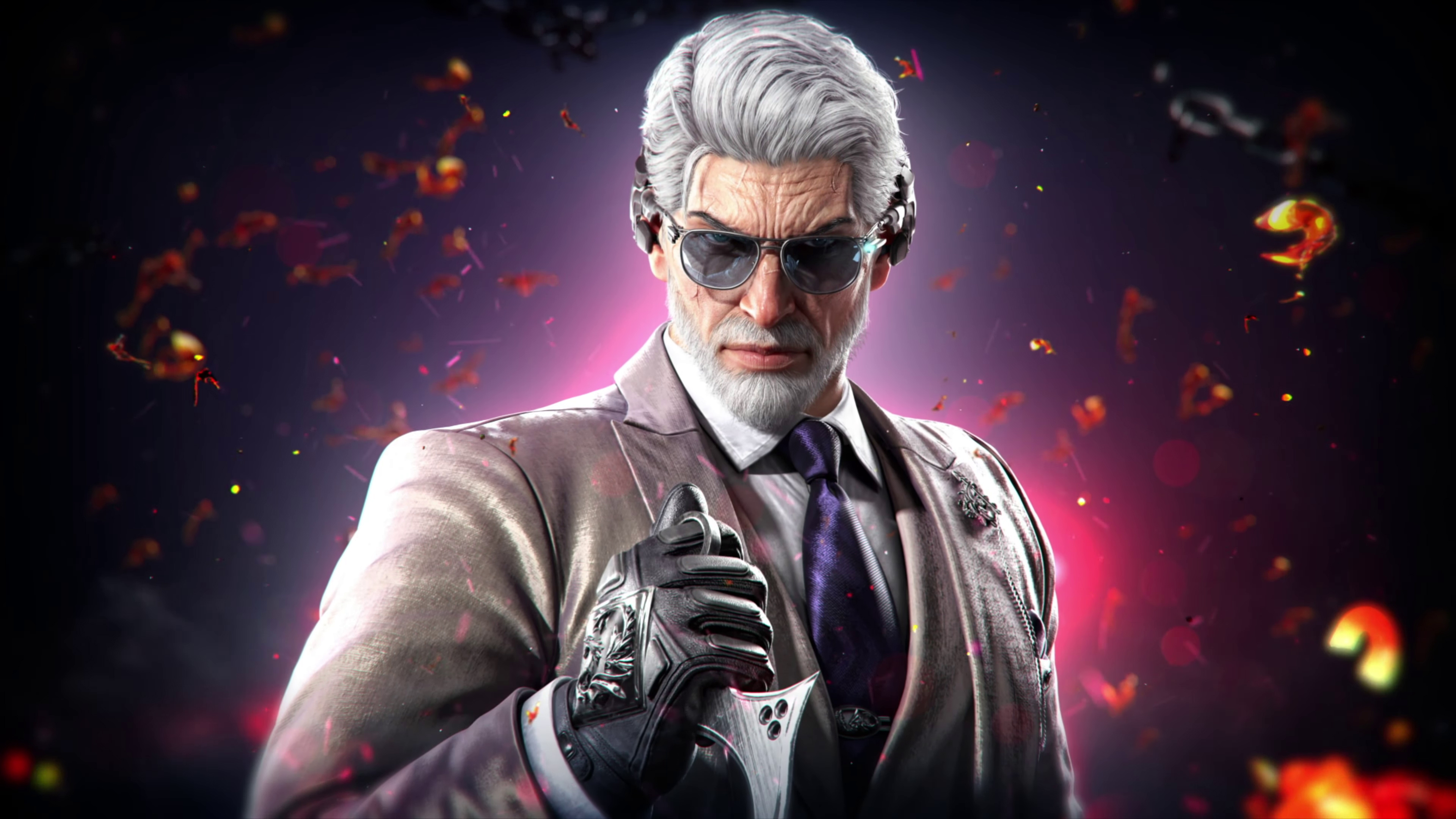 A high-detail depiction of Victor Chevalier from the video game Tekken 8.
