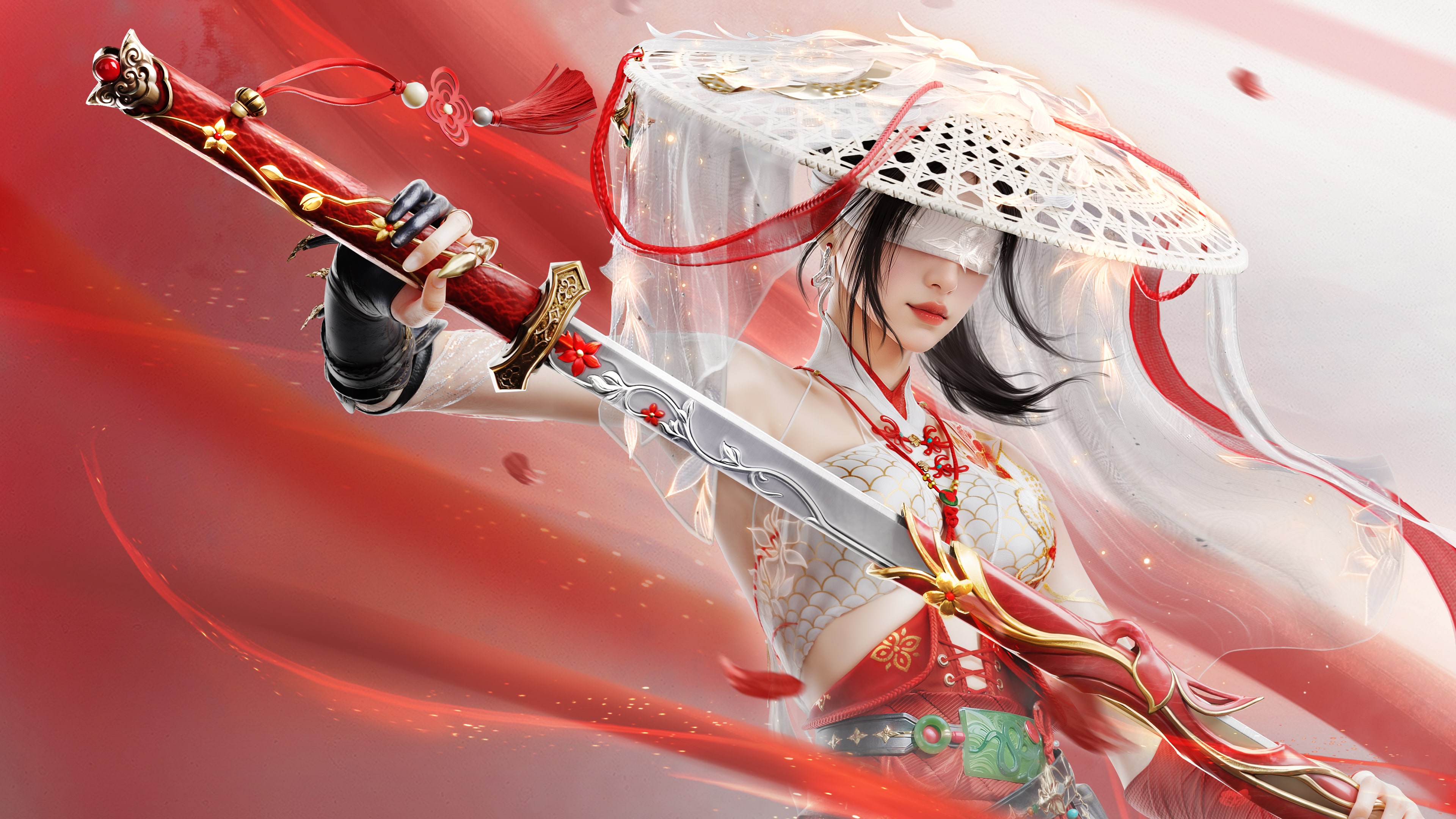 A high-quality portrait of Viper Ning from the game Naraka: Bladepoint.