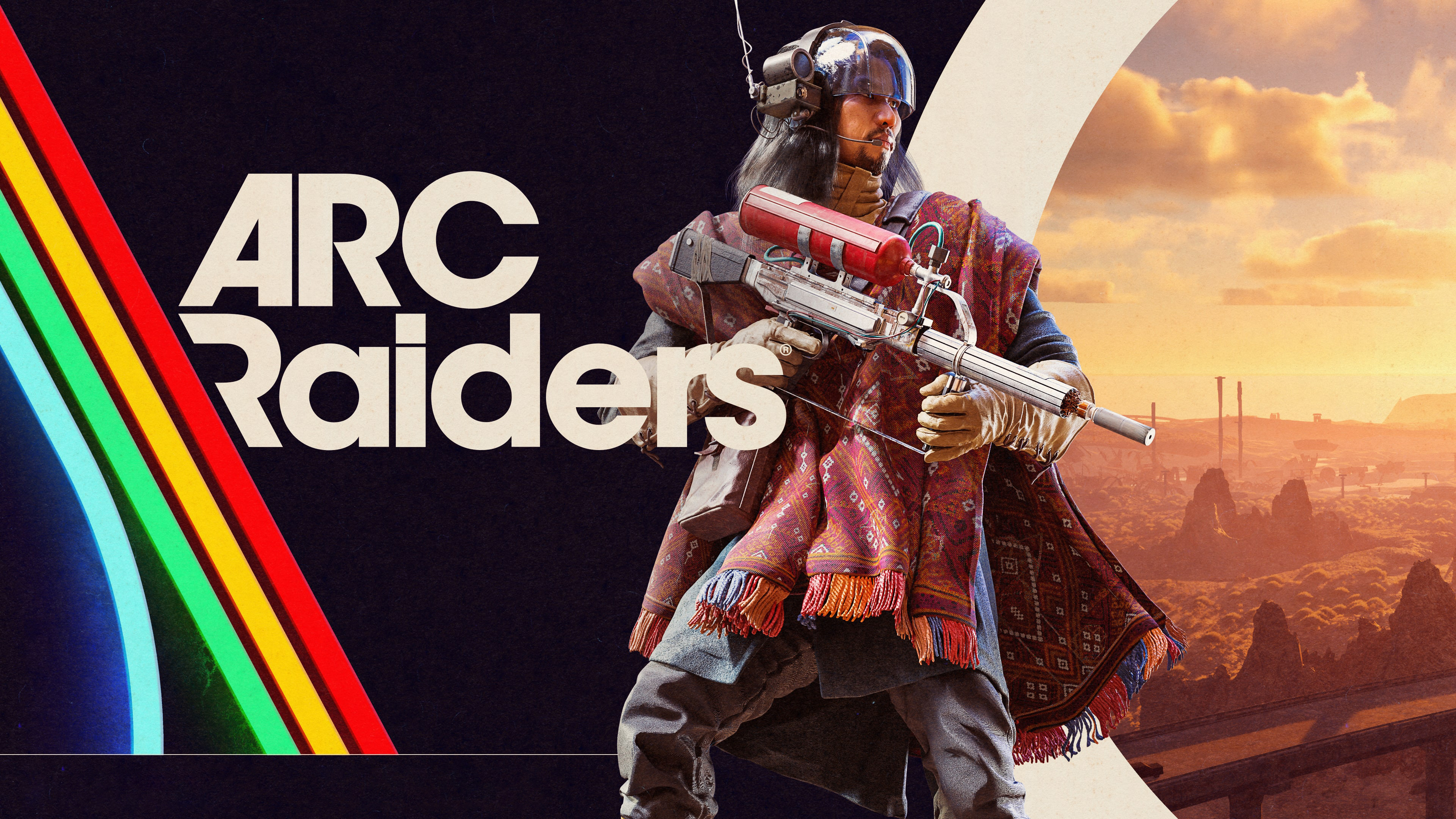 A character from the video game ARC Raiders standing in a gritty, post-apocalyptic landscape.