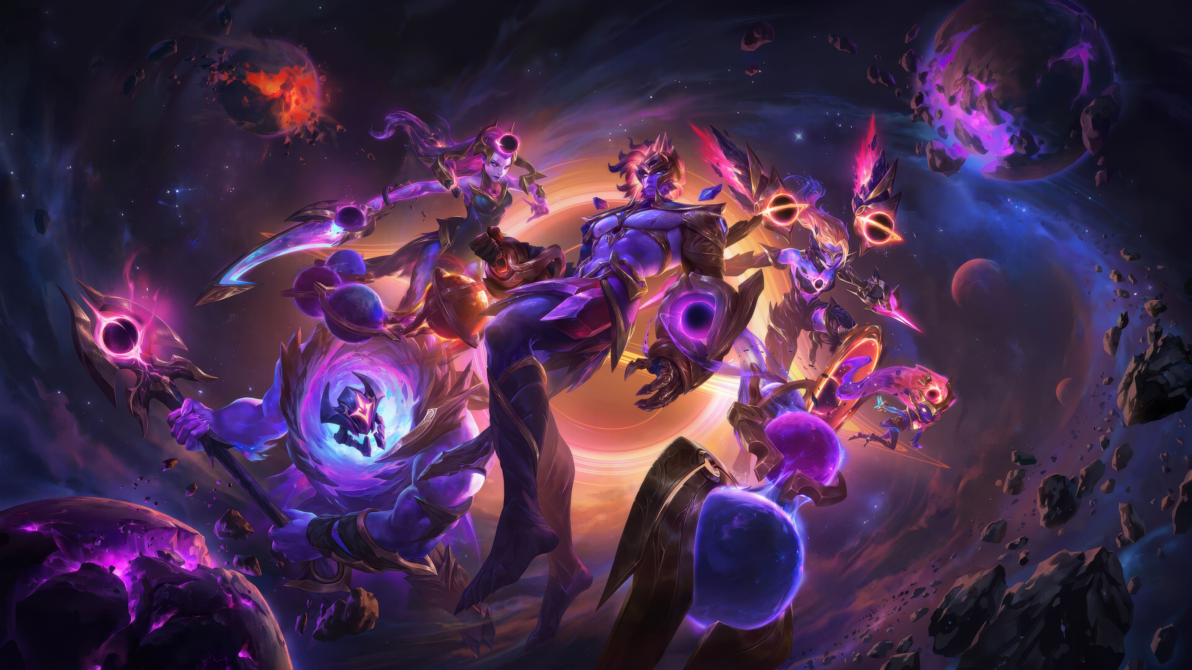 Kai'Sa from League of Legends featuring a deep purple aesthetic and cinematic 5K lighting.