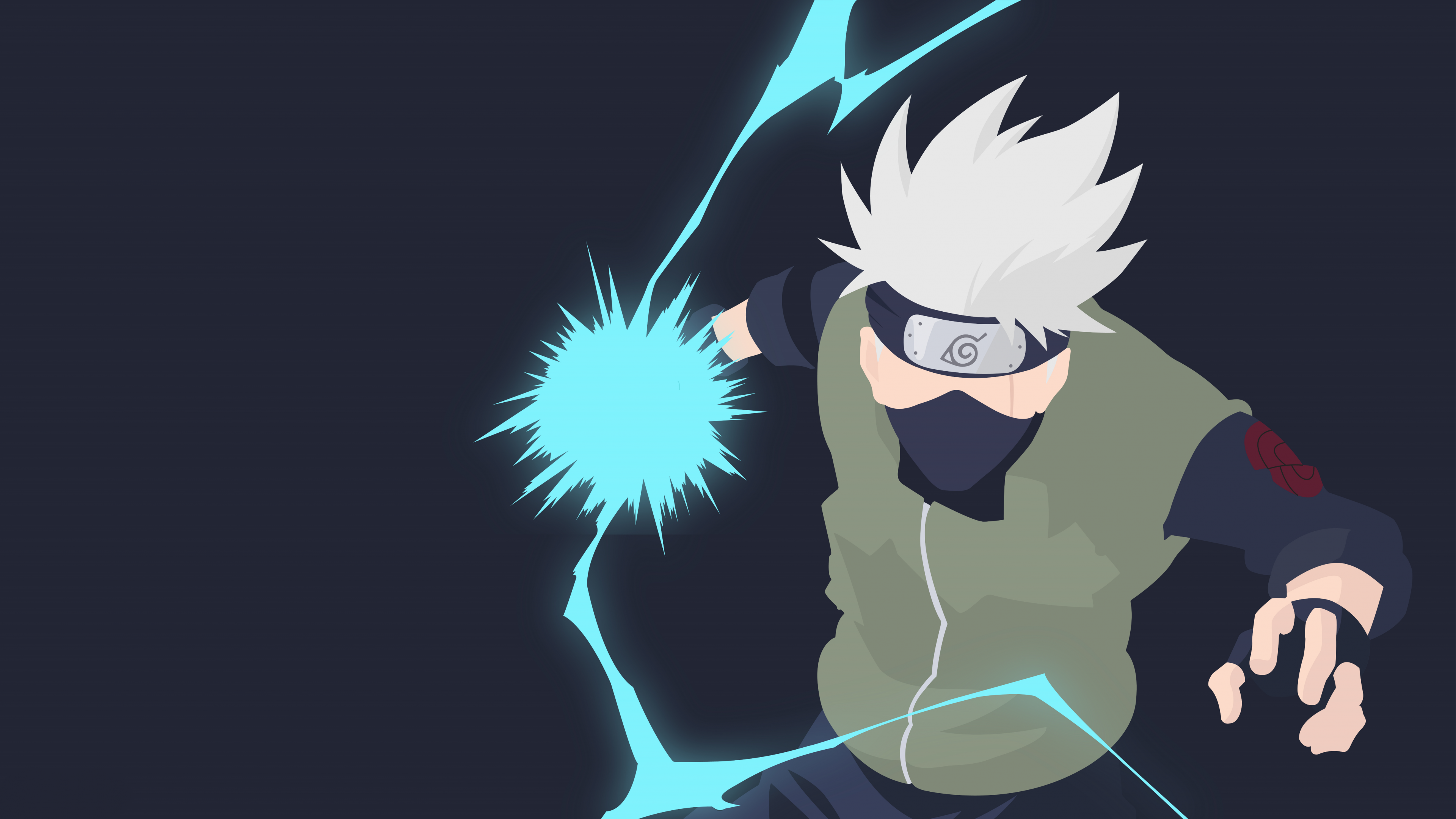 Faceless artistic depiction of Kakashi Hatake from Naruto