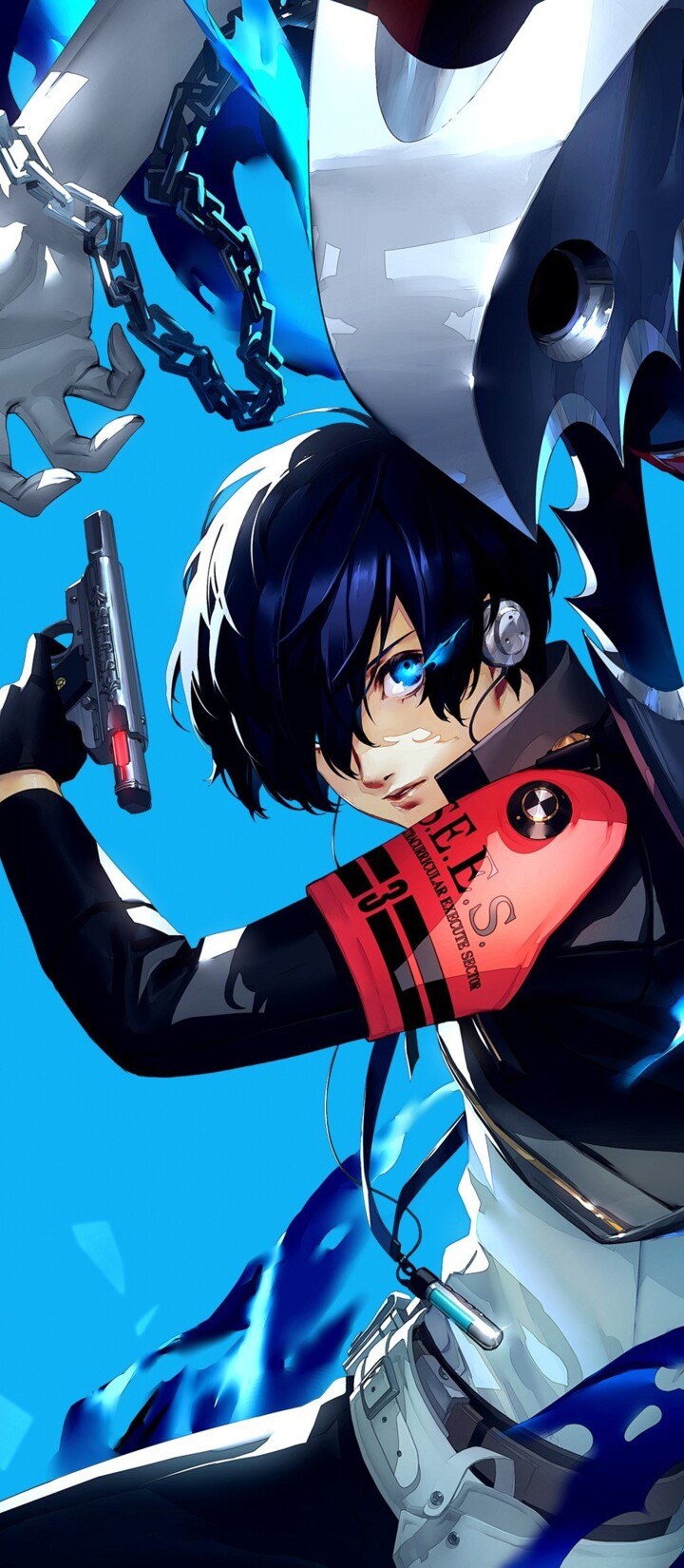 Cinematic high-resolution game art of Makoto Yuki from Persona 3 Reload
