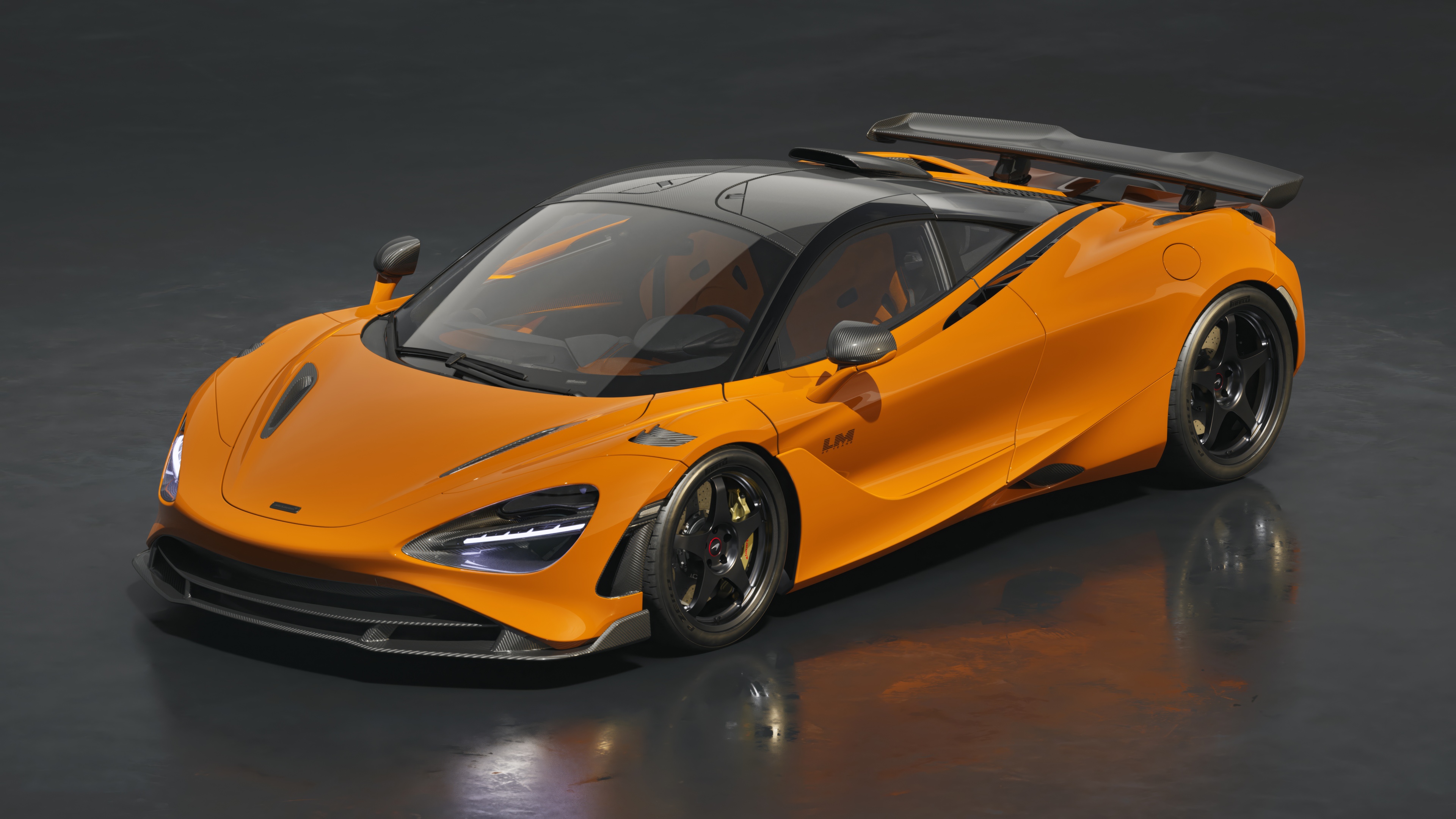 A high-resolution, cinematic shot of the McLaren 750S Le Mans supercar, highlighting its sleek aerodynamic design and premium finish.