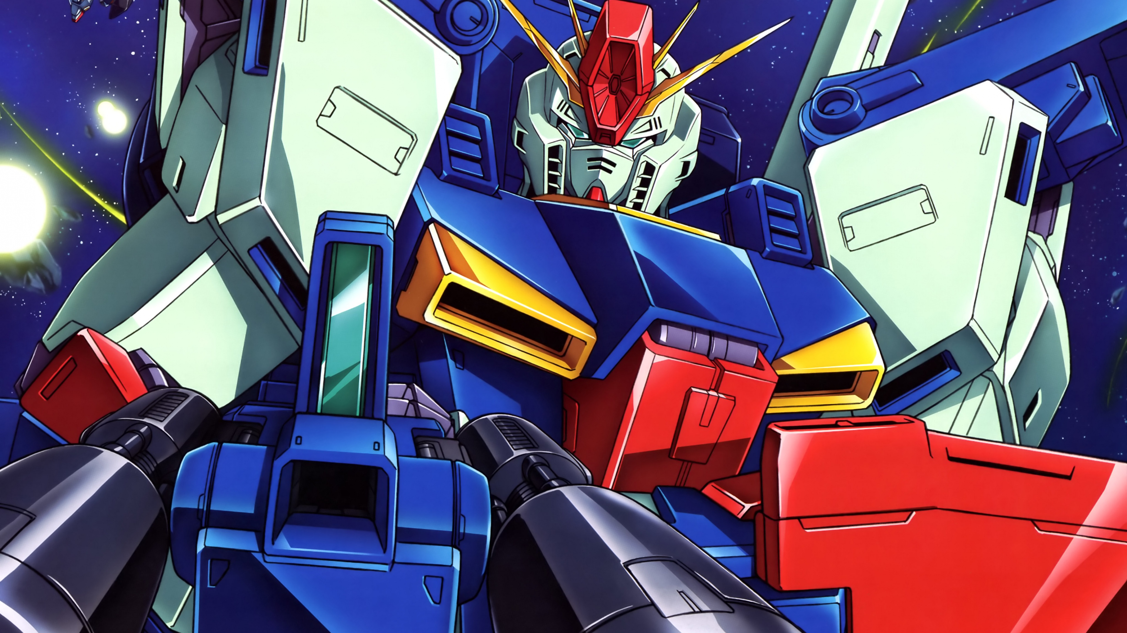 A highly detailed armored mecha with intricate mechanical parts and heavy plating, inspired by the Gundam anime aesthetic.