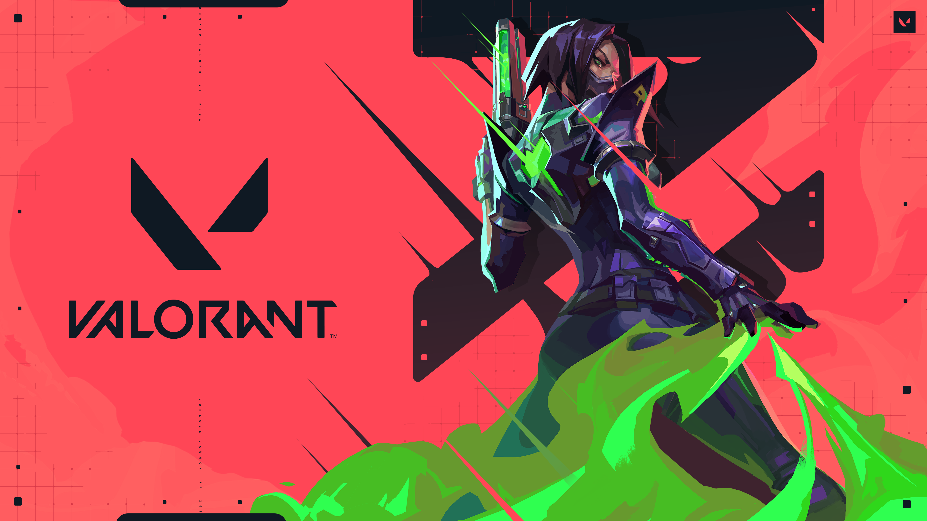 A detailed digital illustration of Viper, the tactical character from the game Valorant.