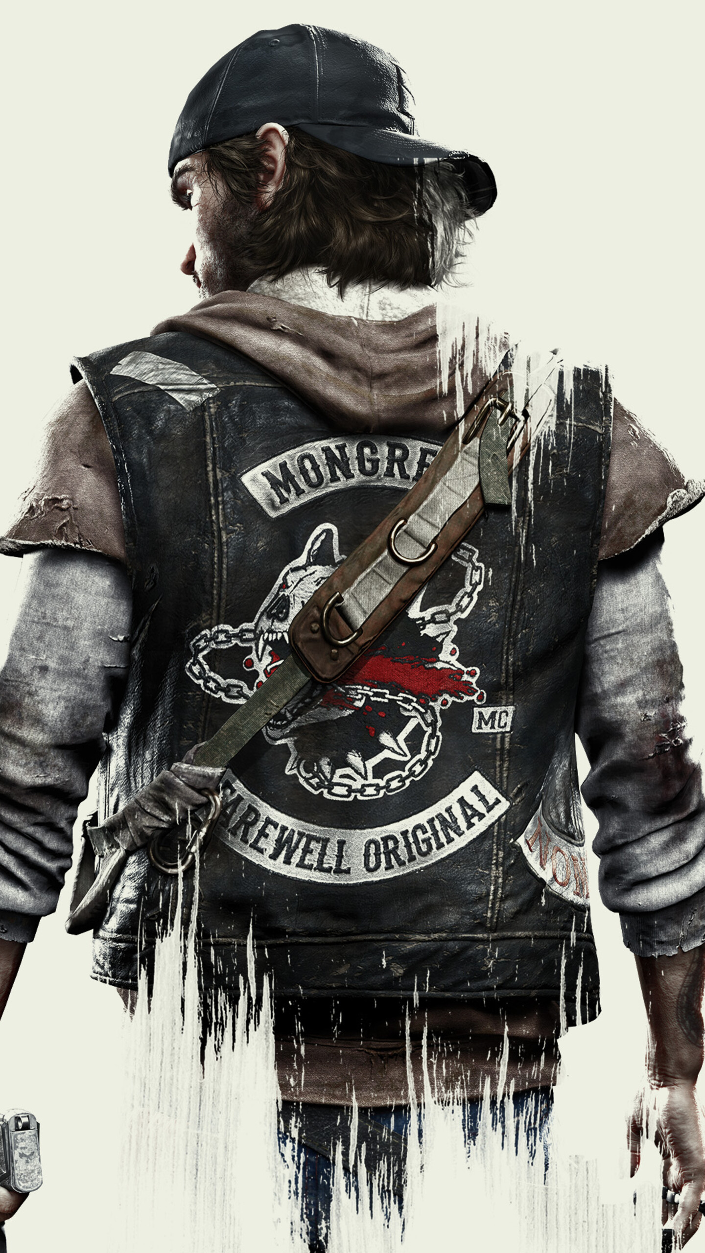 A high-detail portrait of Deacon St. John from the video game Days Gone, featuring his iconic biker aesthetic.
