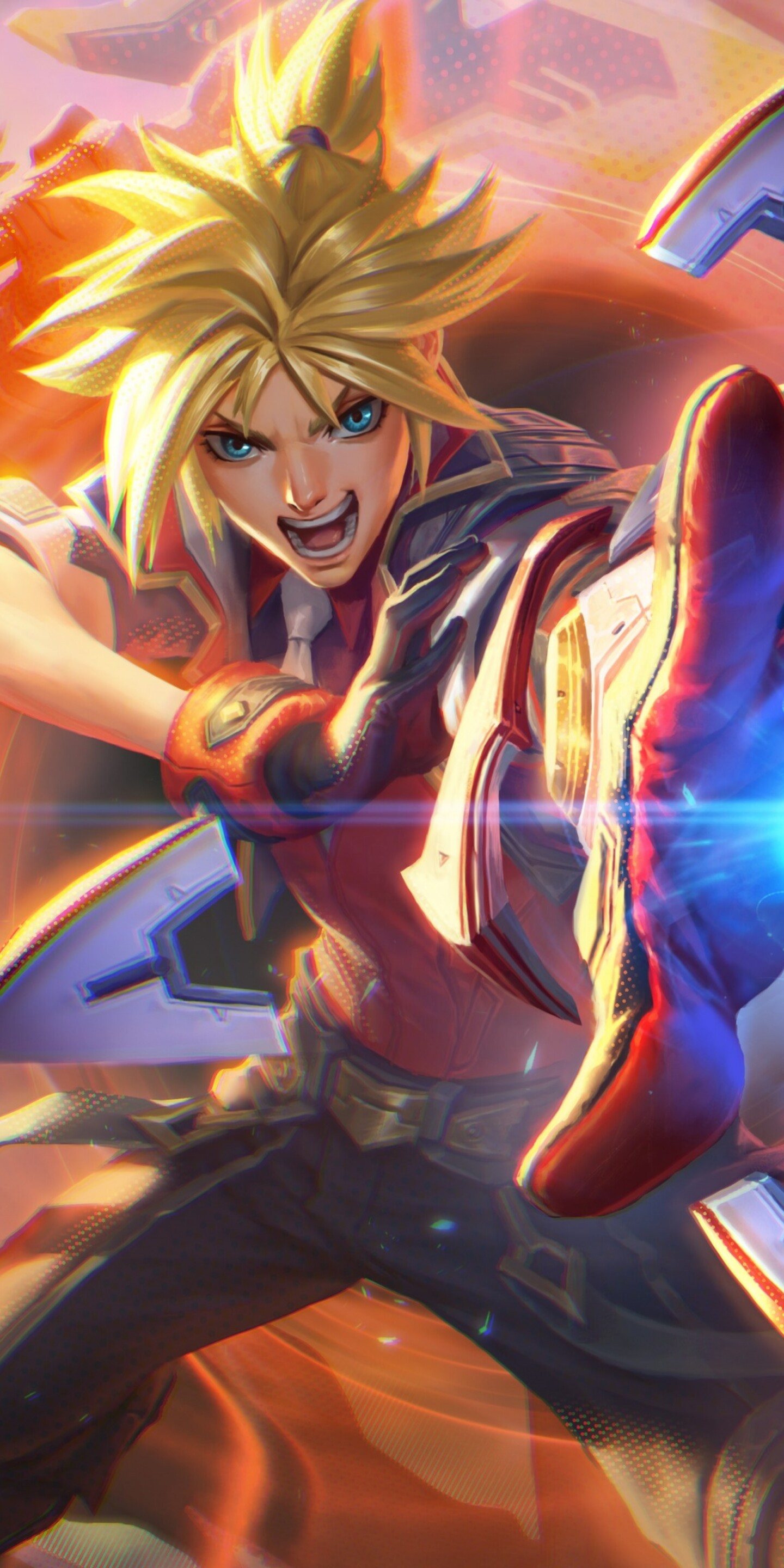 A high-resolution portrait of Ezreal from League of Legends.