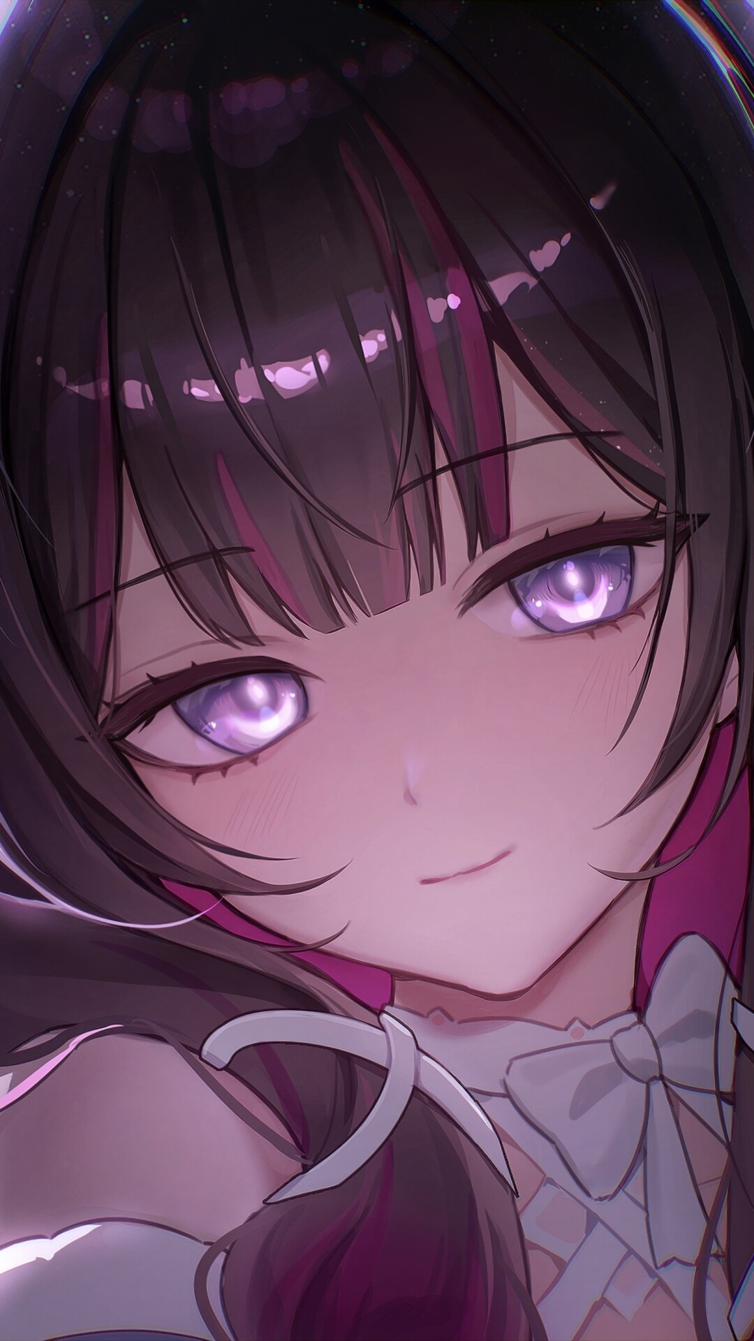 A highly detailed anime-style portrait of Columbina from Genshin Impact featuring her elegant and delicate features.