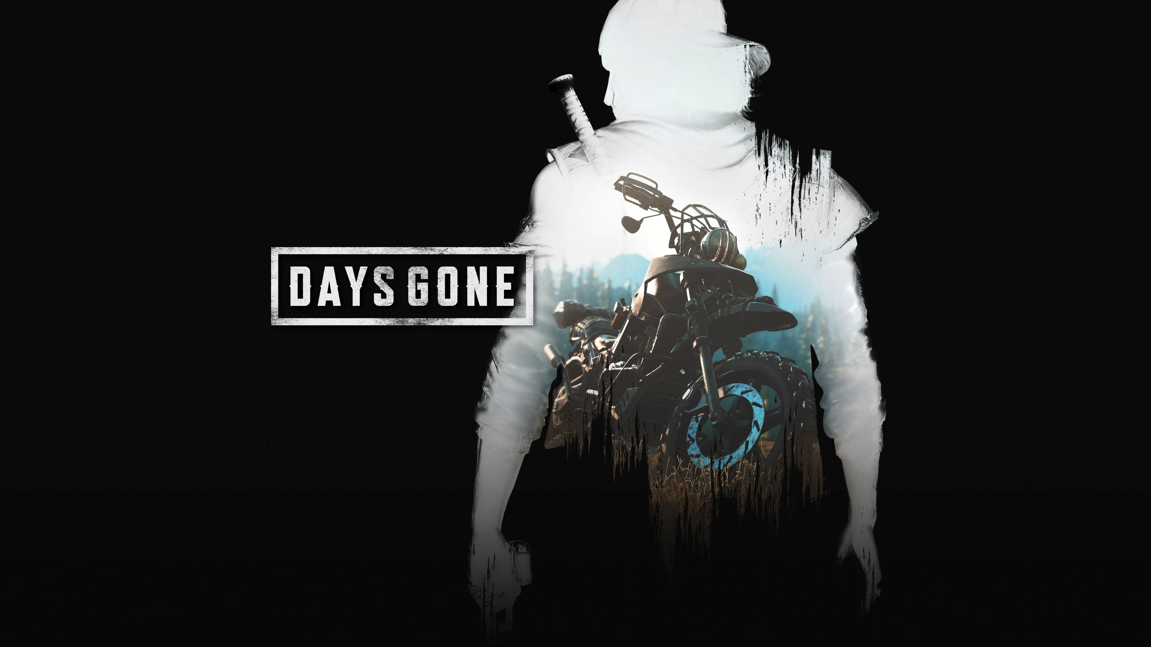 Official-style portrait of Deacon St. John from the video game Days Gone on a black background.