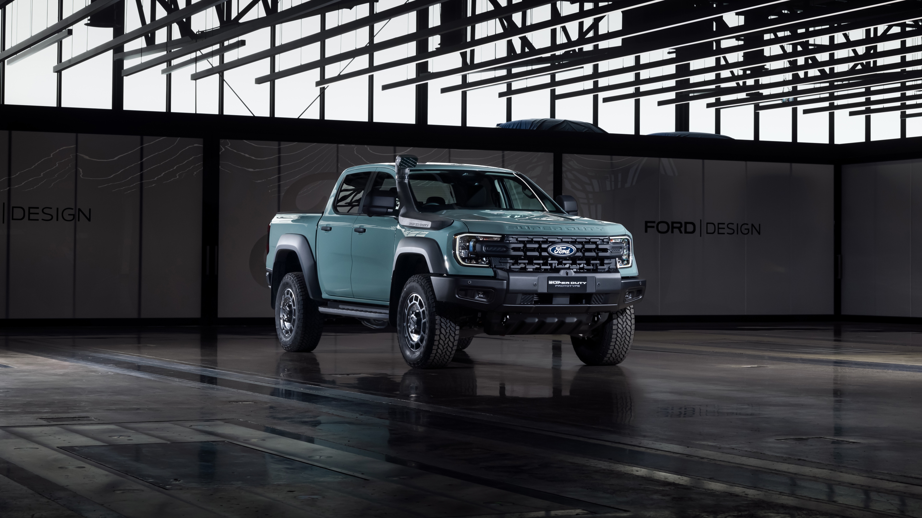 A highly detailed, high-resolution close-up of a 2025 Ford Ranger pickup truck.
