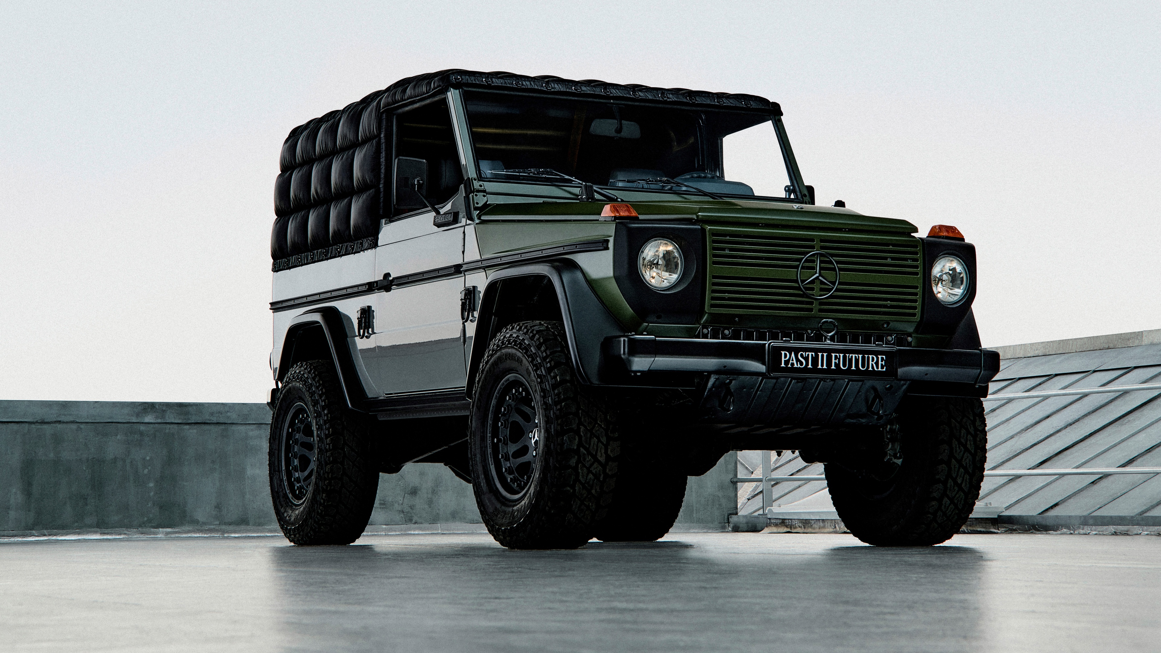 A high-resolution, detailed view of a Mercedes-Benz G-Class SUV showcasing its sleek design and polished finish.