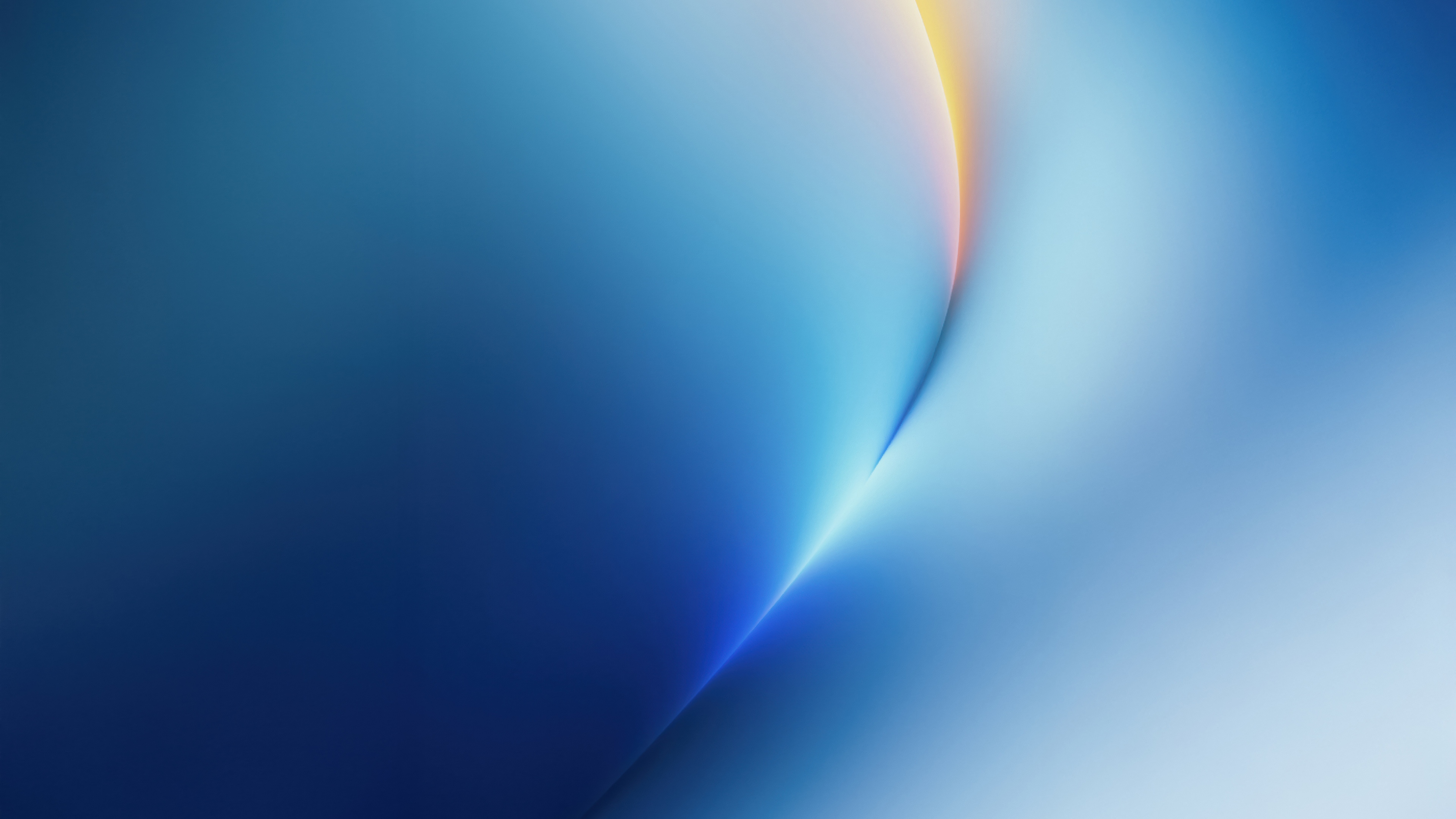 Abstract background with deep blue gradients and smooth, modern curved lines.