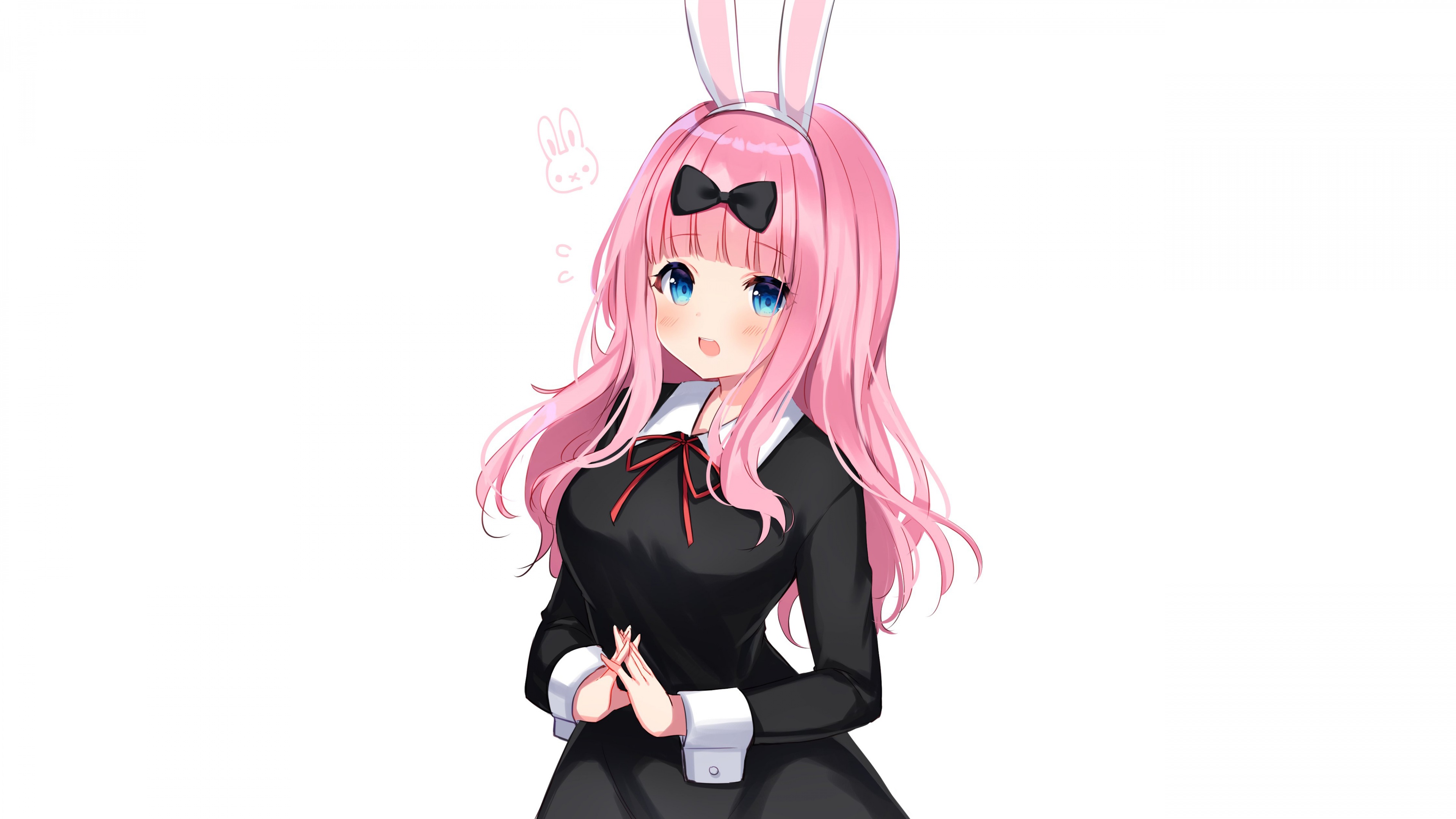 Chika Fujiwara from Kaguya-sama: Love is War on a white background
