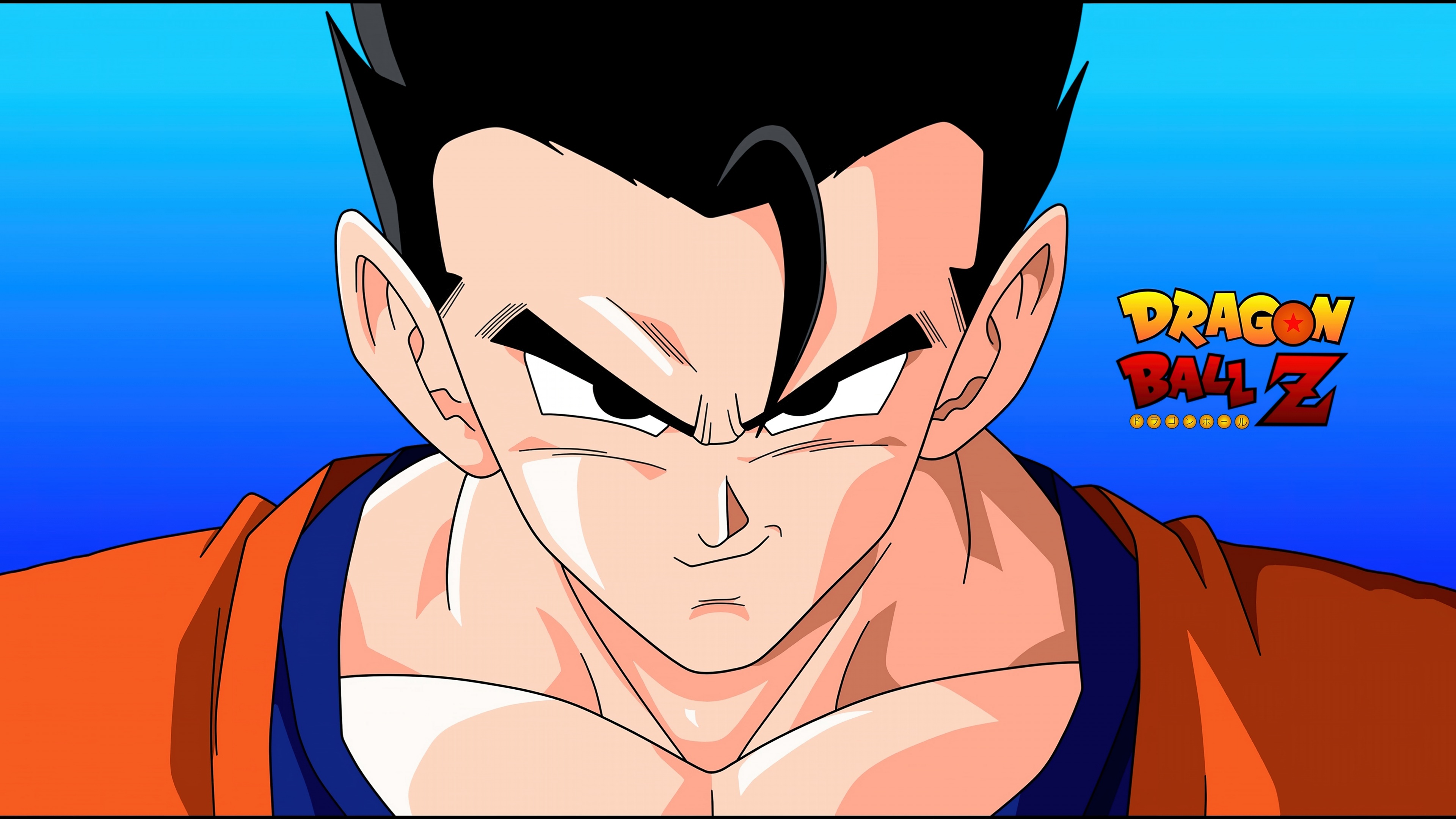 A high-resolution, cinematic portrait of Gohan from the Dragon Ball Z anime series.