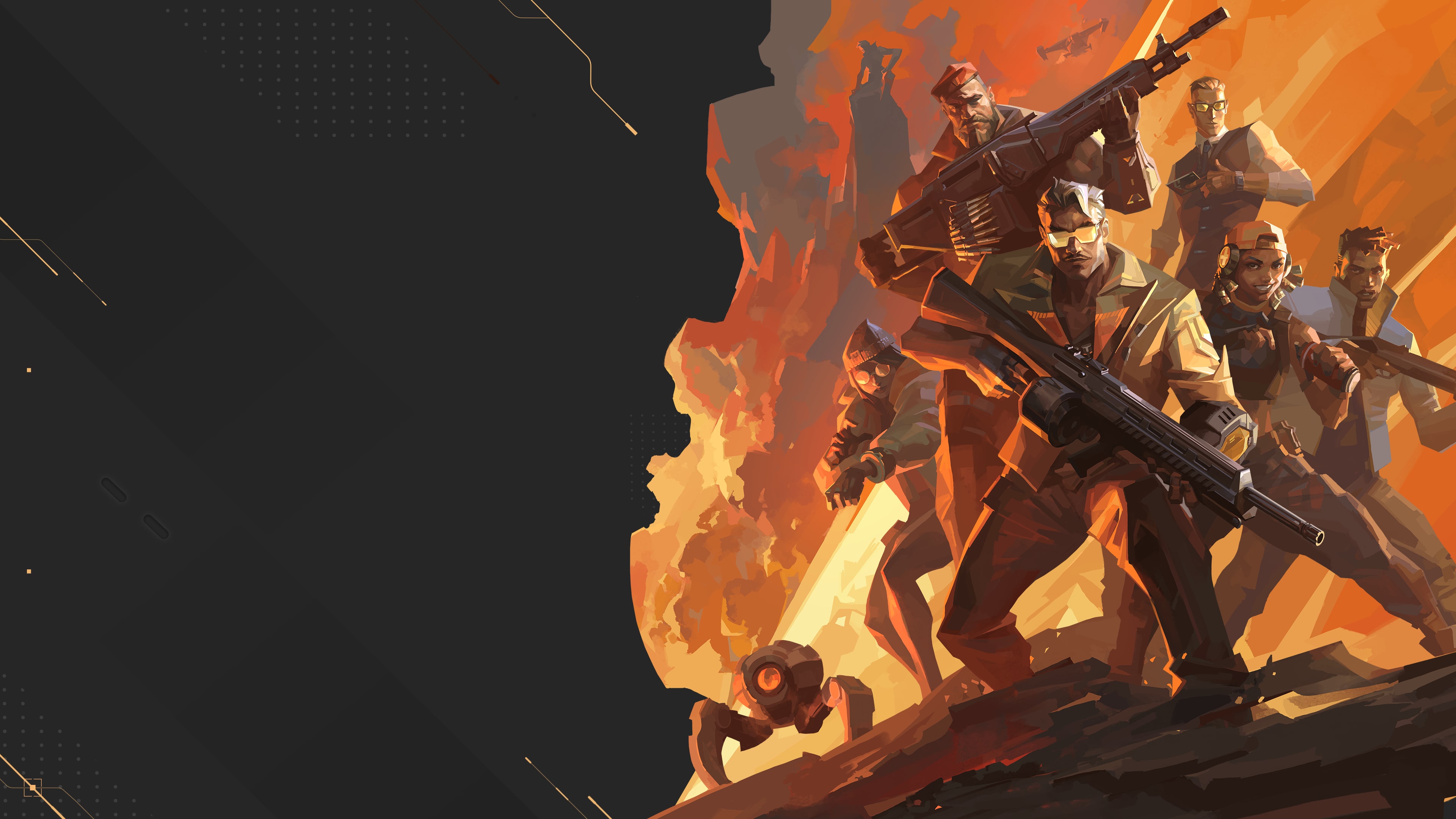 The Valorant characters Raze and Phoenix posing together in a cinematic shot.