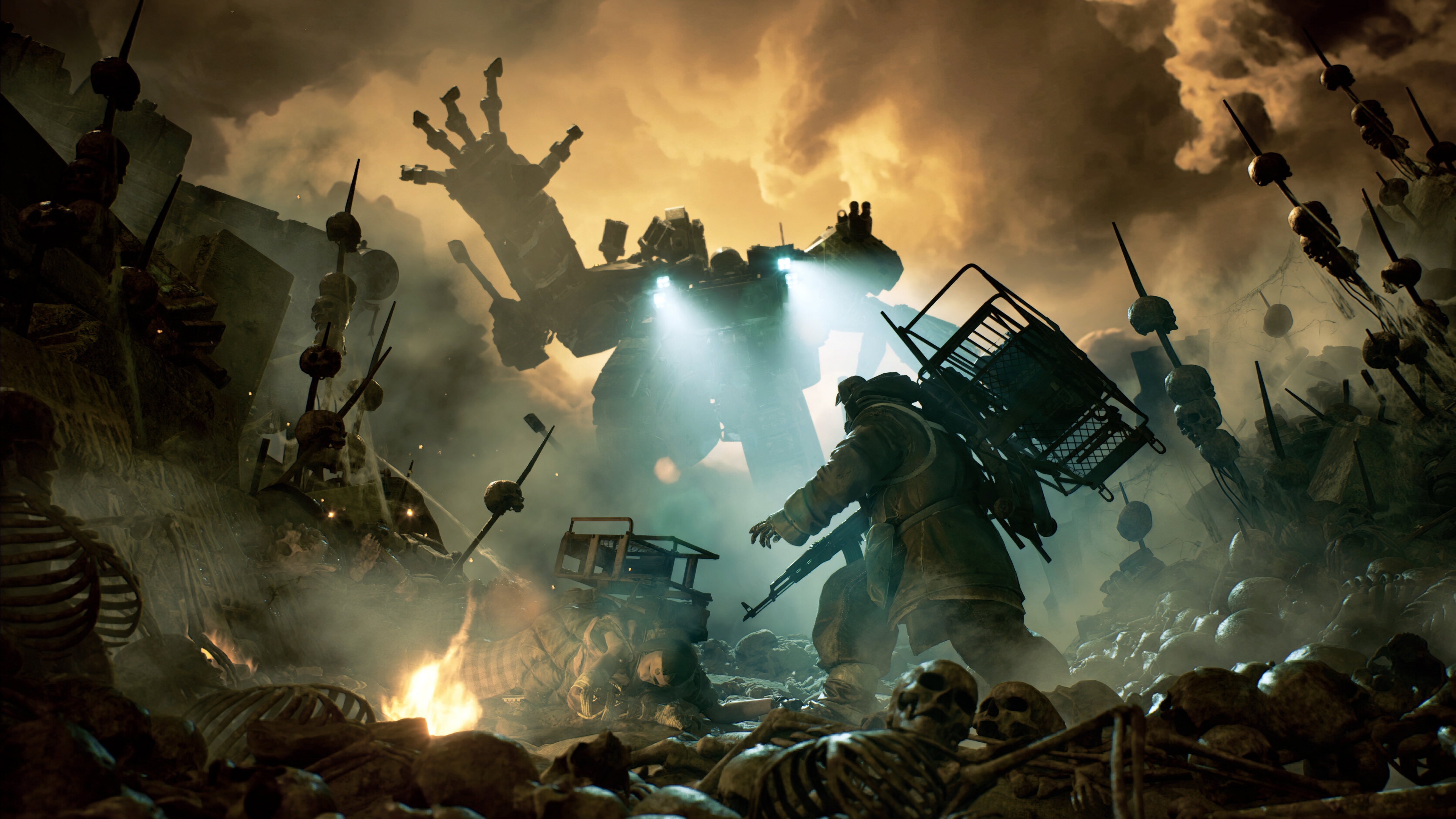 A high-definition 5K cinematic landscape featuring advanced digital textures and futuristic gaming aesthetics.