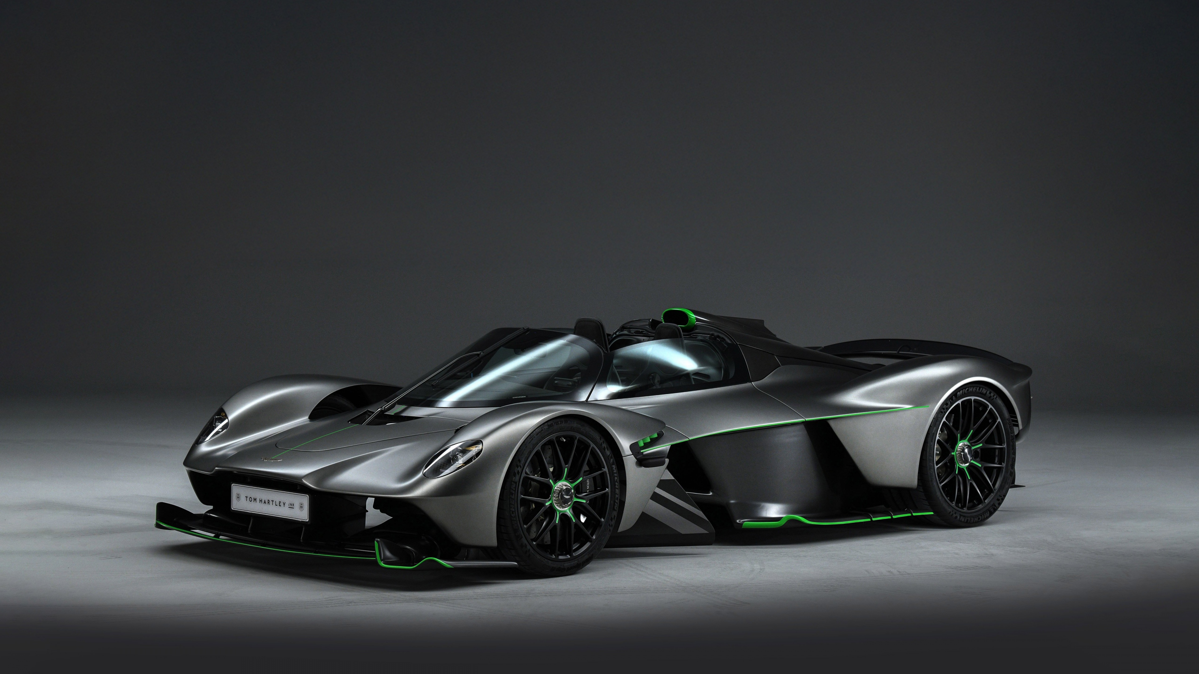 A high-resolution, detailed view of the 2025 Aston Martin Valkyrie Spider hypercar.