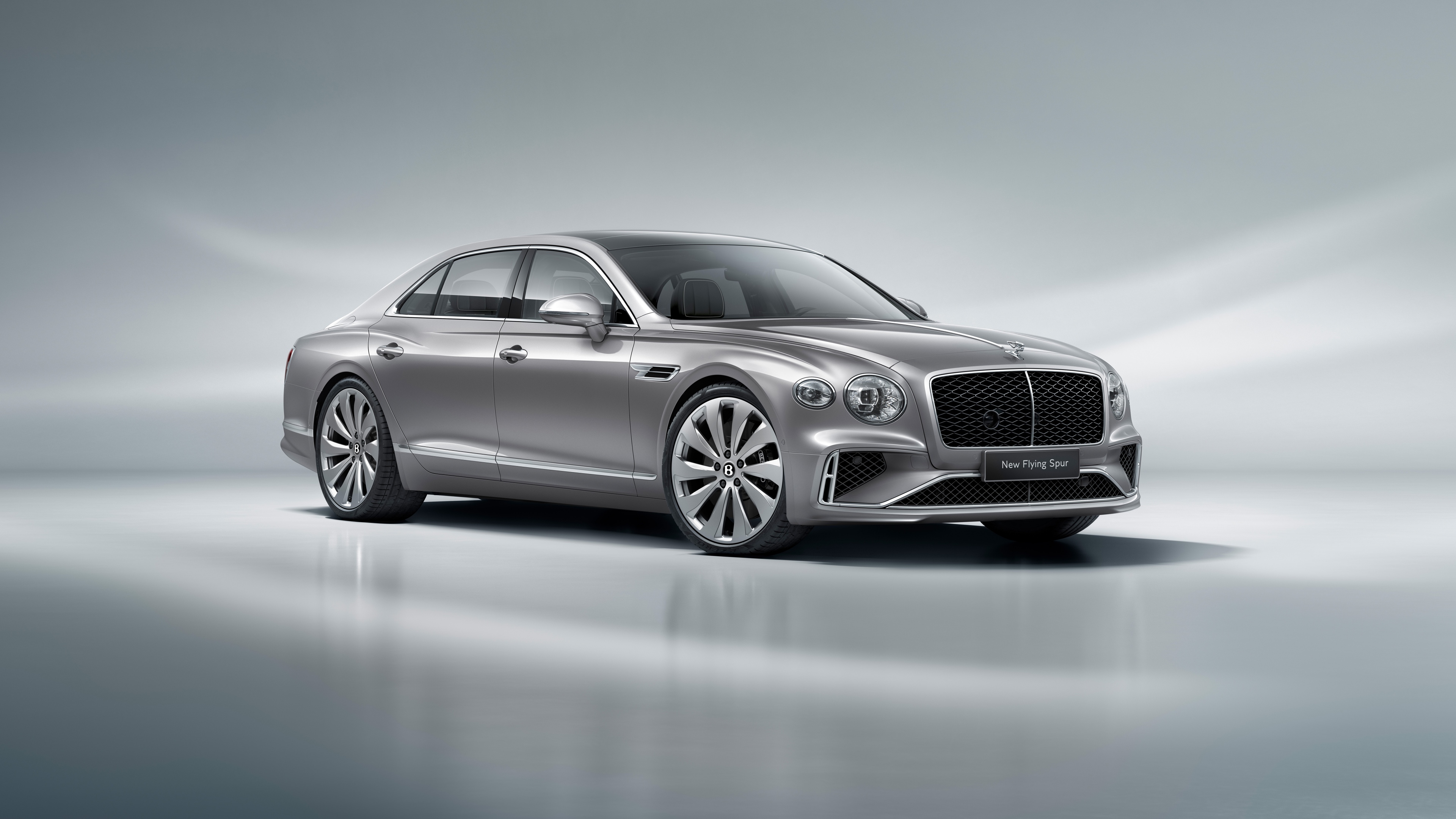 A high-resolution, detailed view of the sleek 2025 Bentley Flying Spur luxury sedan.