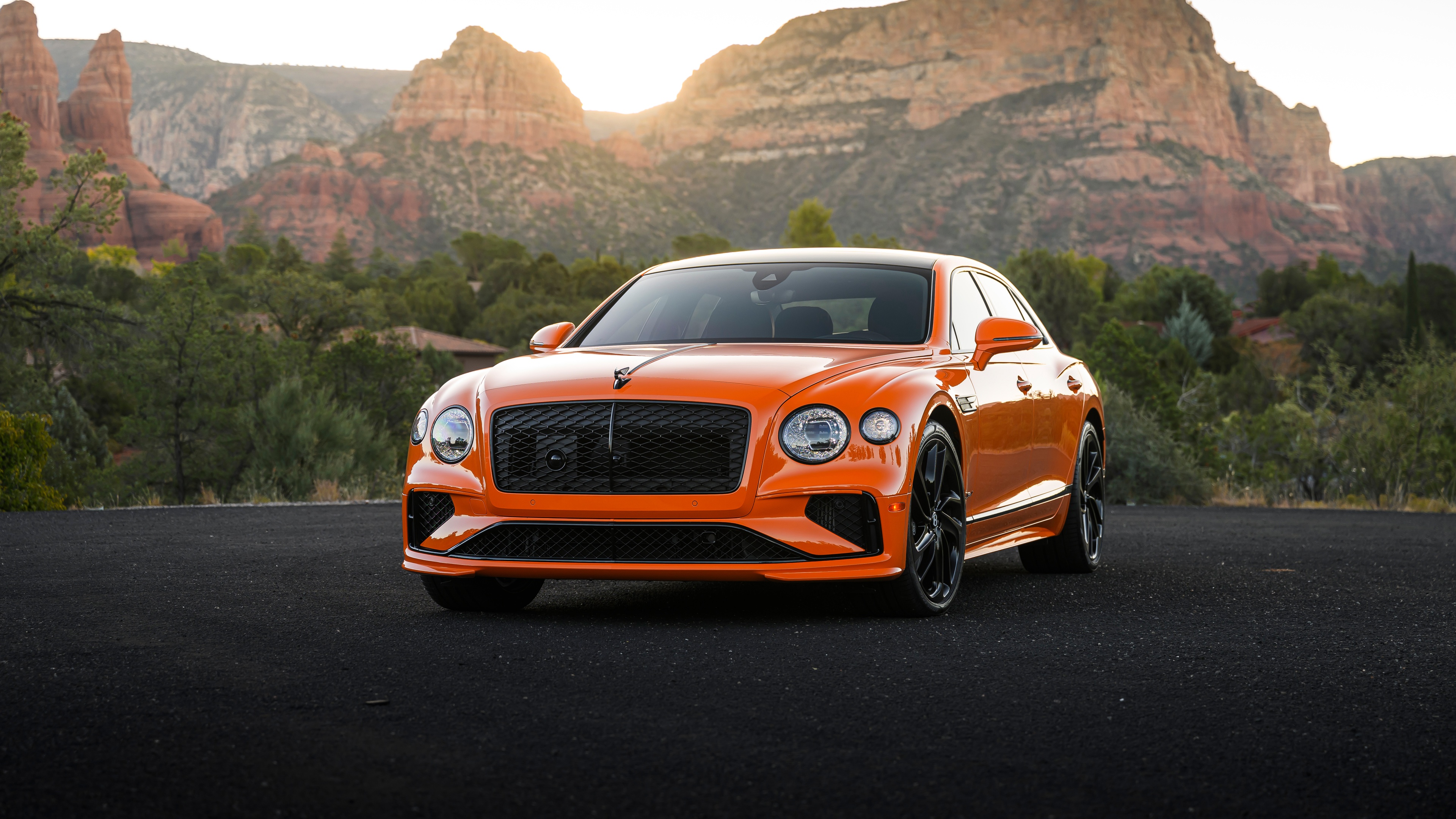 A detailed, high-definition view of the 2025 Bentley Flying Spur Speed, highlighting its sleek design and luxurious exterior.