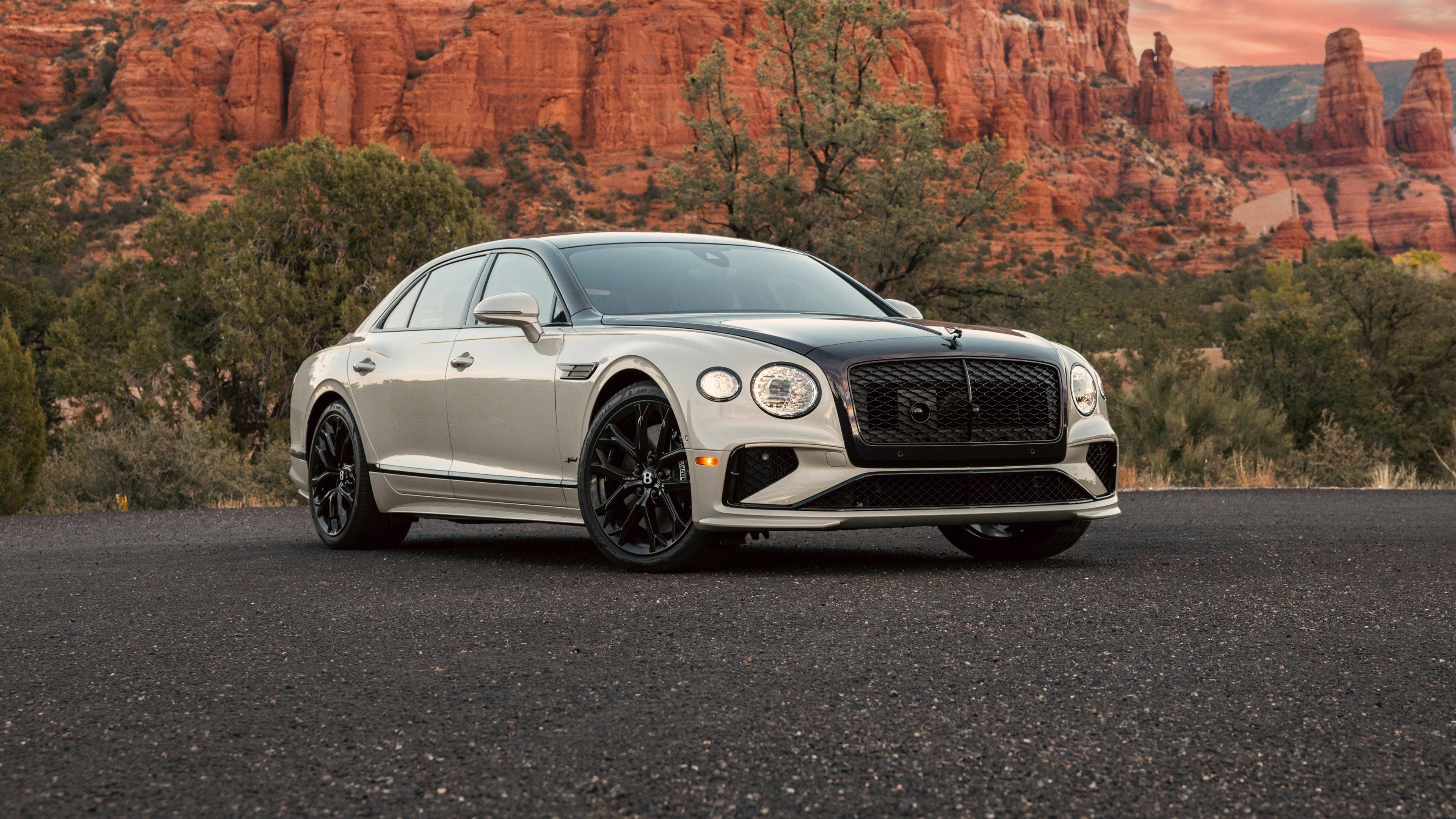 A polished and sleek 2025 Bentley Flying Spur Speed luxury sedan featuring high-end automotive design and metallic finishes.