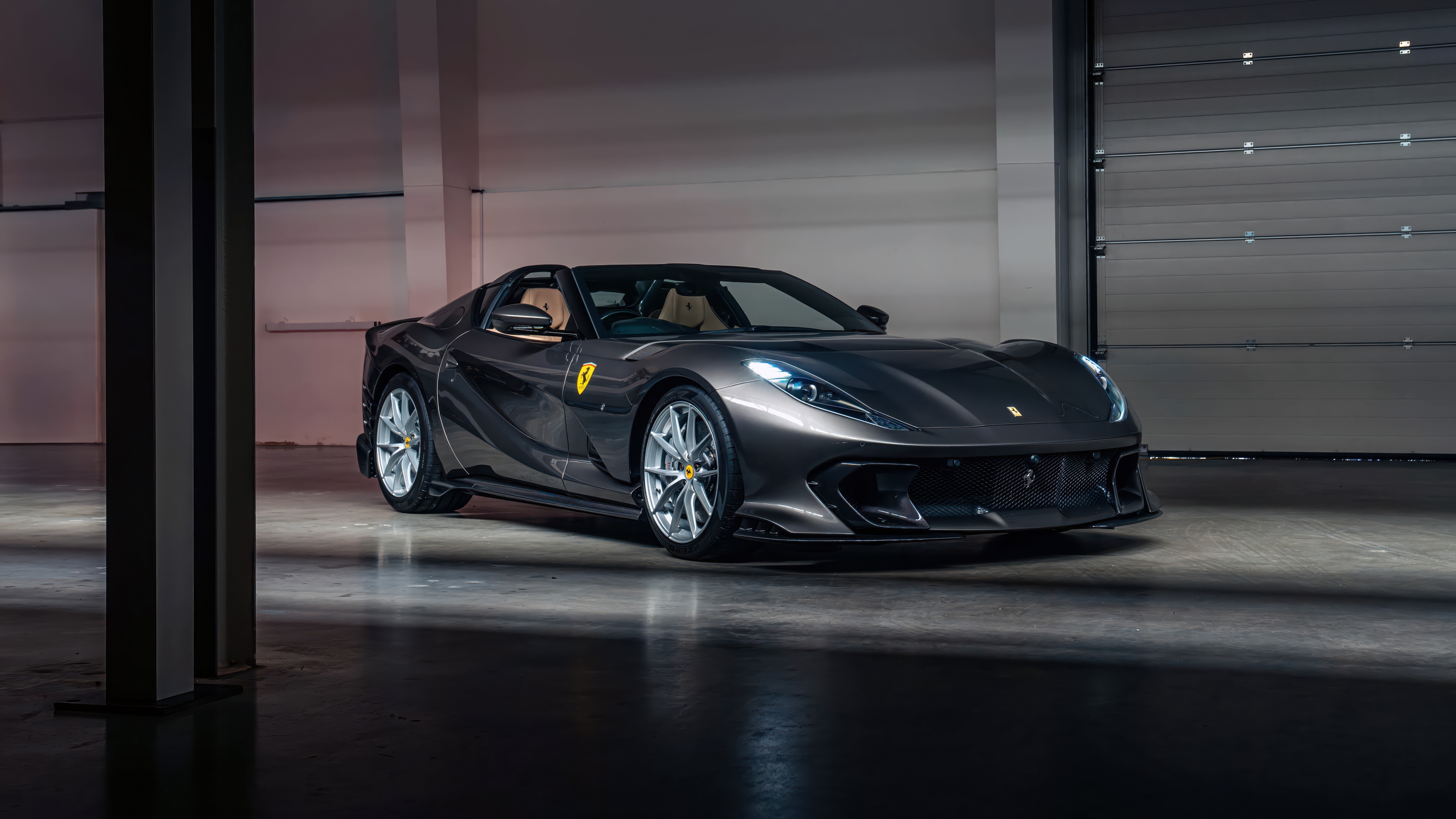 A high-resolution, detailed view of the 2025 Ferrari 812 Competizione A supercar.