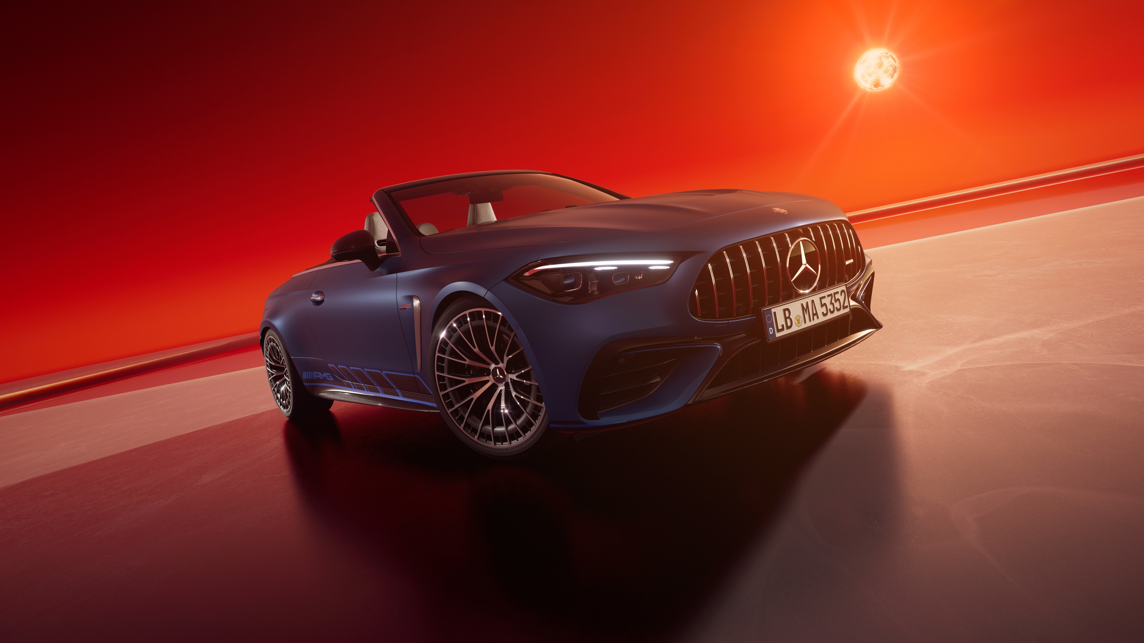 High-resolution 5K image of the 2025 Mercedes-AMG CLE 53 4MATIC+ Cabriolet Limited Edition luxury convertible.