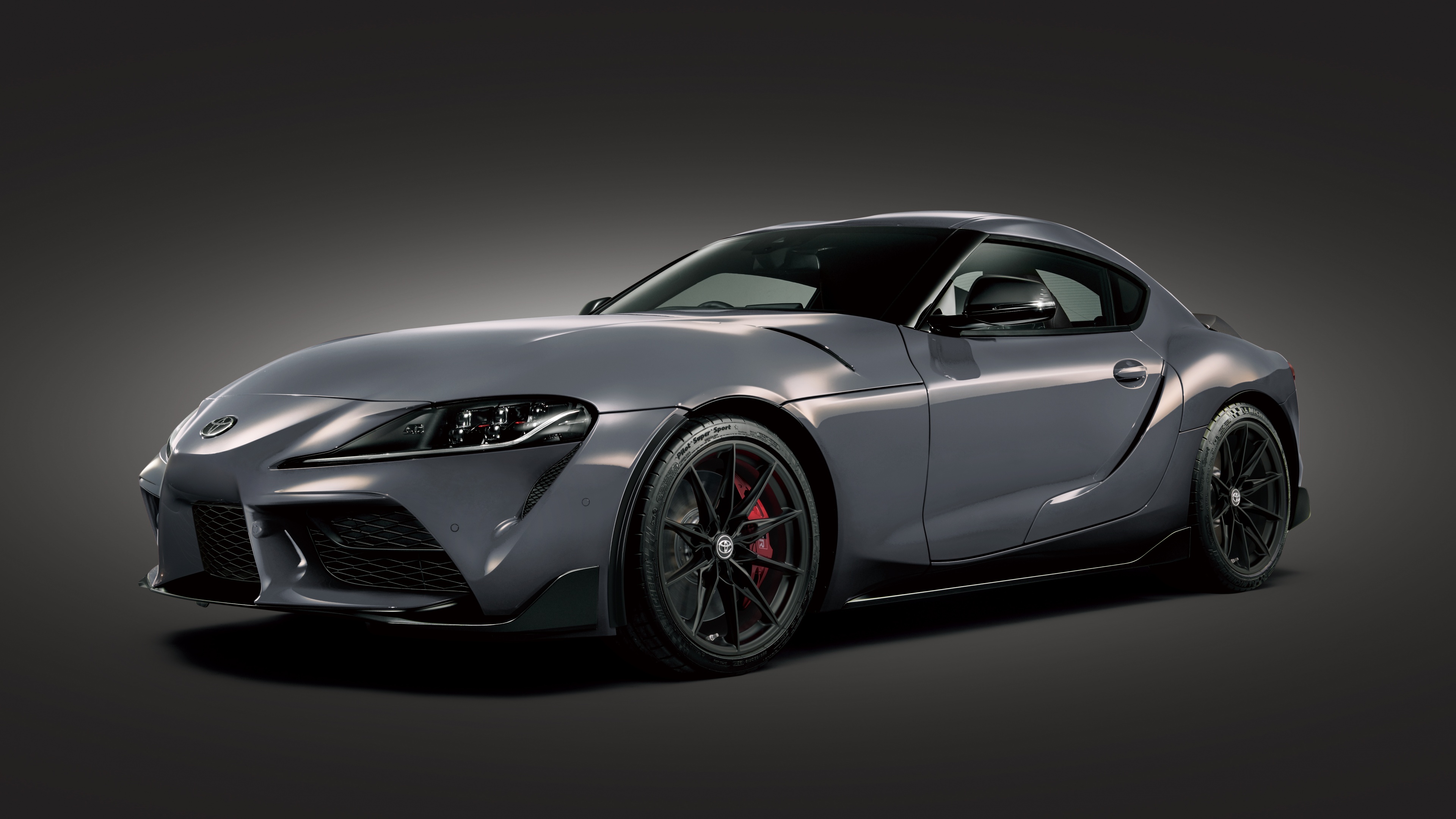 A high-resolution, detailed shot of the 2025 Toyota GR Supra sports car showcasing its sleek design.