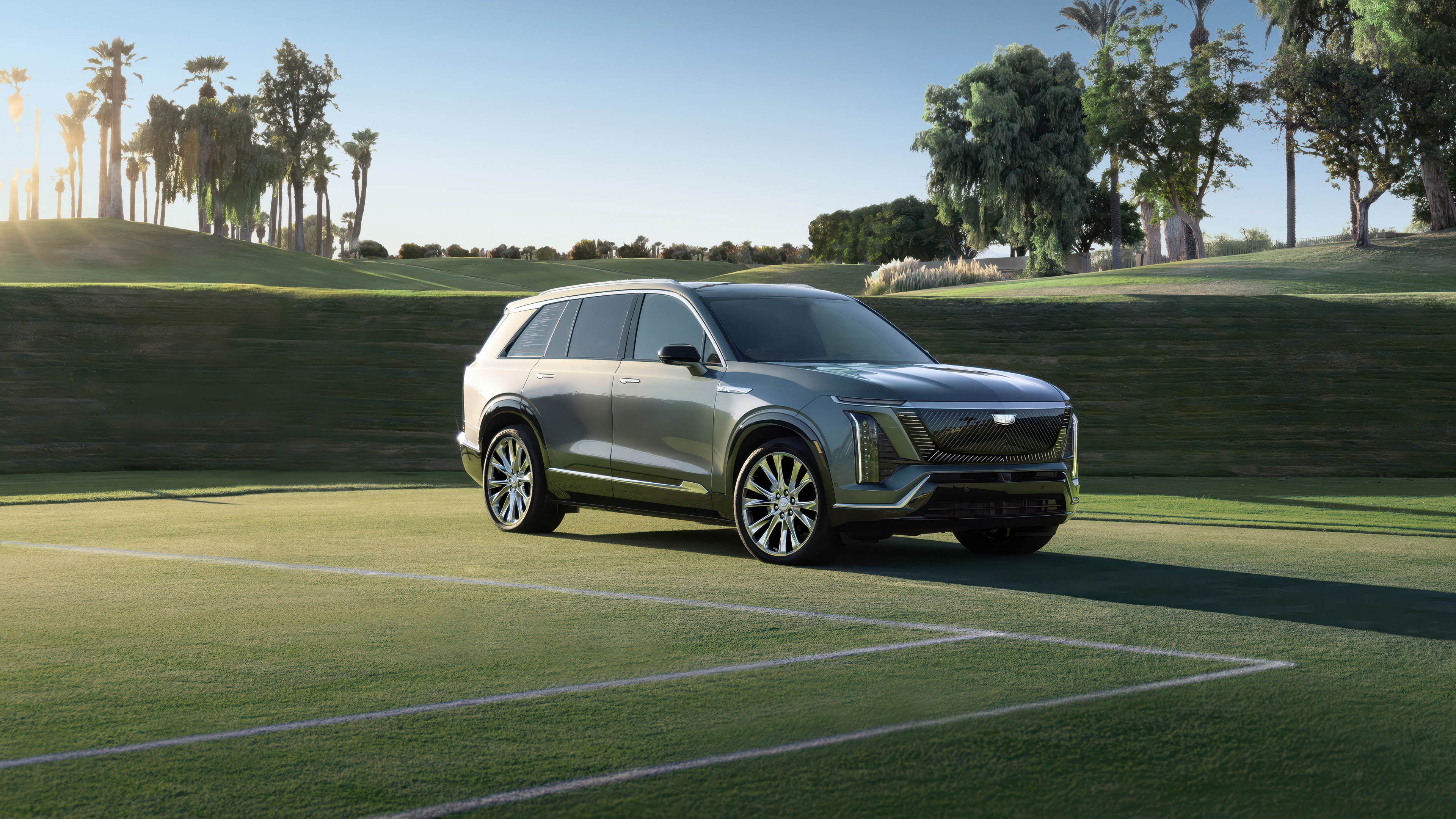 A sleek, futuristic 2026 luxury SUV with a metallic exterior and modern aerodynamic design.