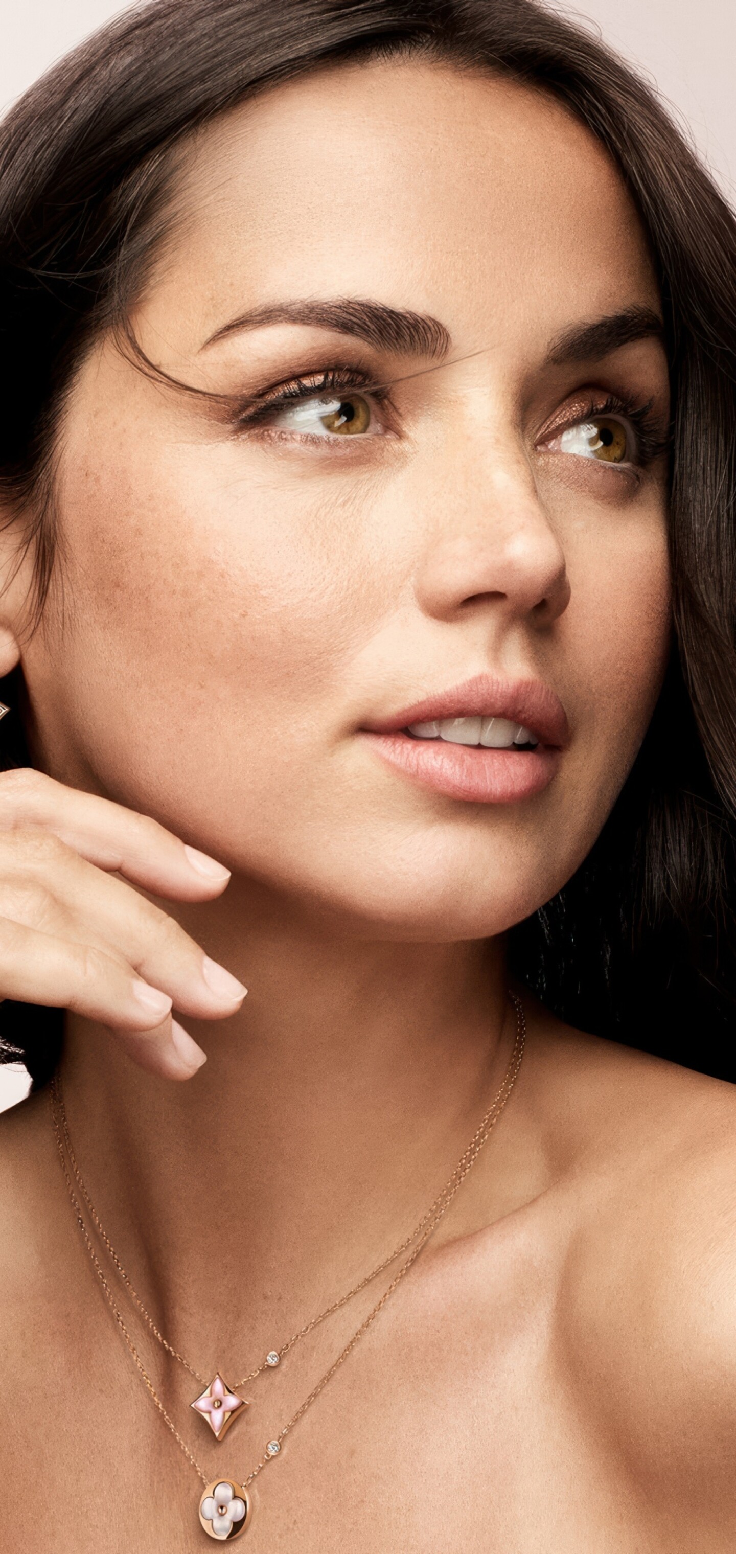A high-resolution 5K professional photoshoot portrait of actress Ana de Armas