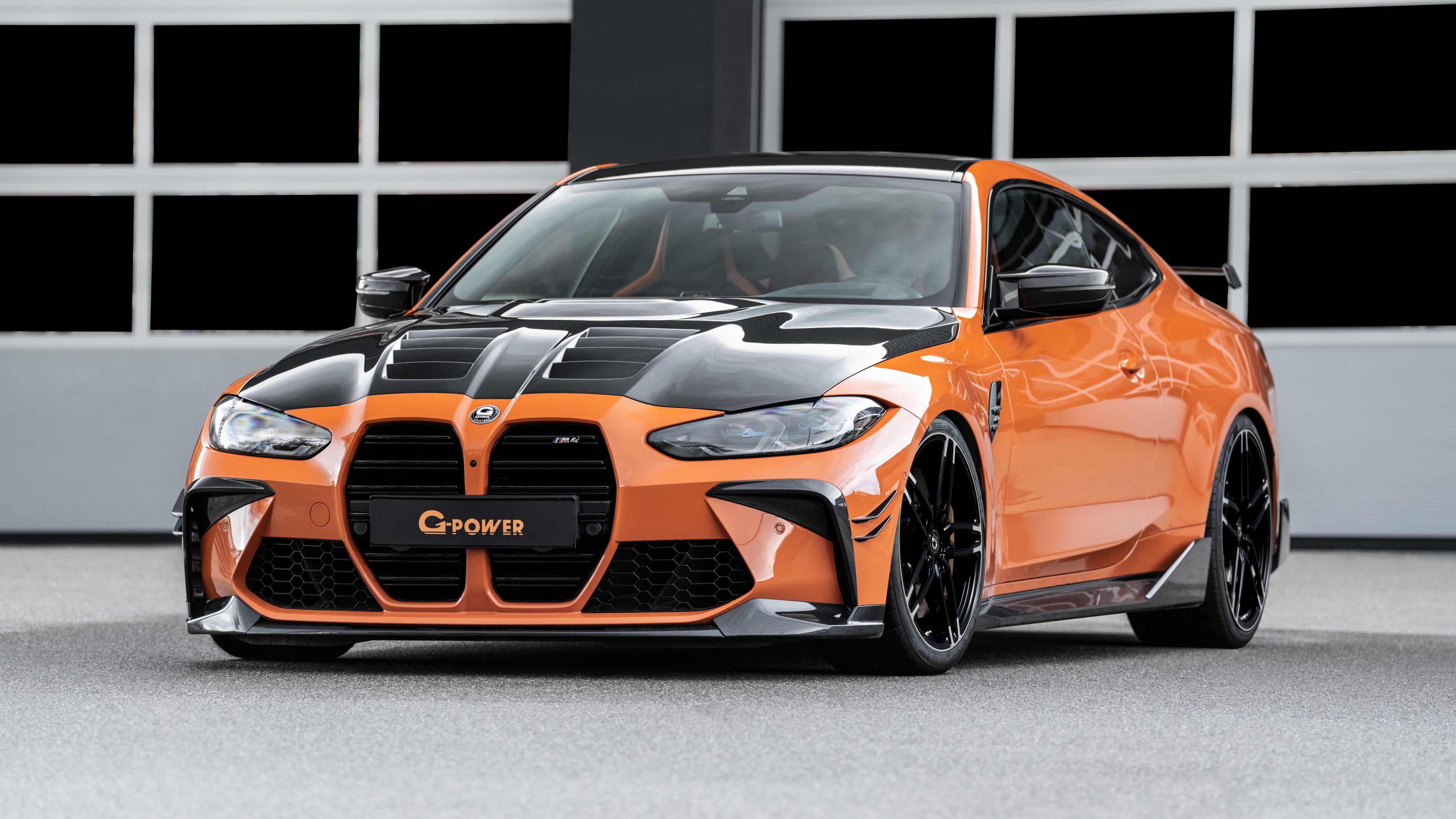A cinematic, high-resolution shot of the G-Power G4M Bi-Turbo BMW M4 Coupe, highlighting its aggressive body kit and premium finish.