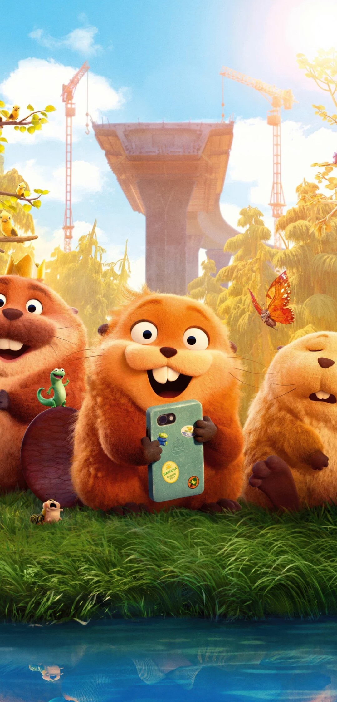 A cute, highly detailed 3D animated character from the upcoming Pixar movie Hoppers (2026) with large expressive eyes and soft textures.